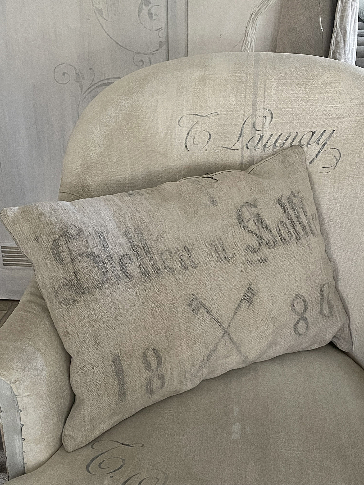 Altes Mehlsack-Kissen 1880*** Altes Mehlsack-Kissen 1880***