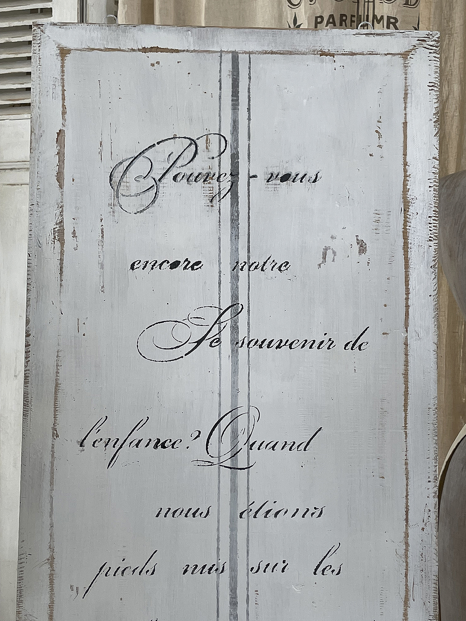 Großes Bild aus alter Holzkassette