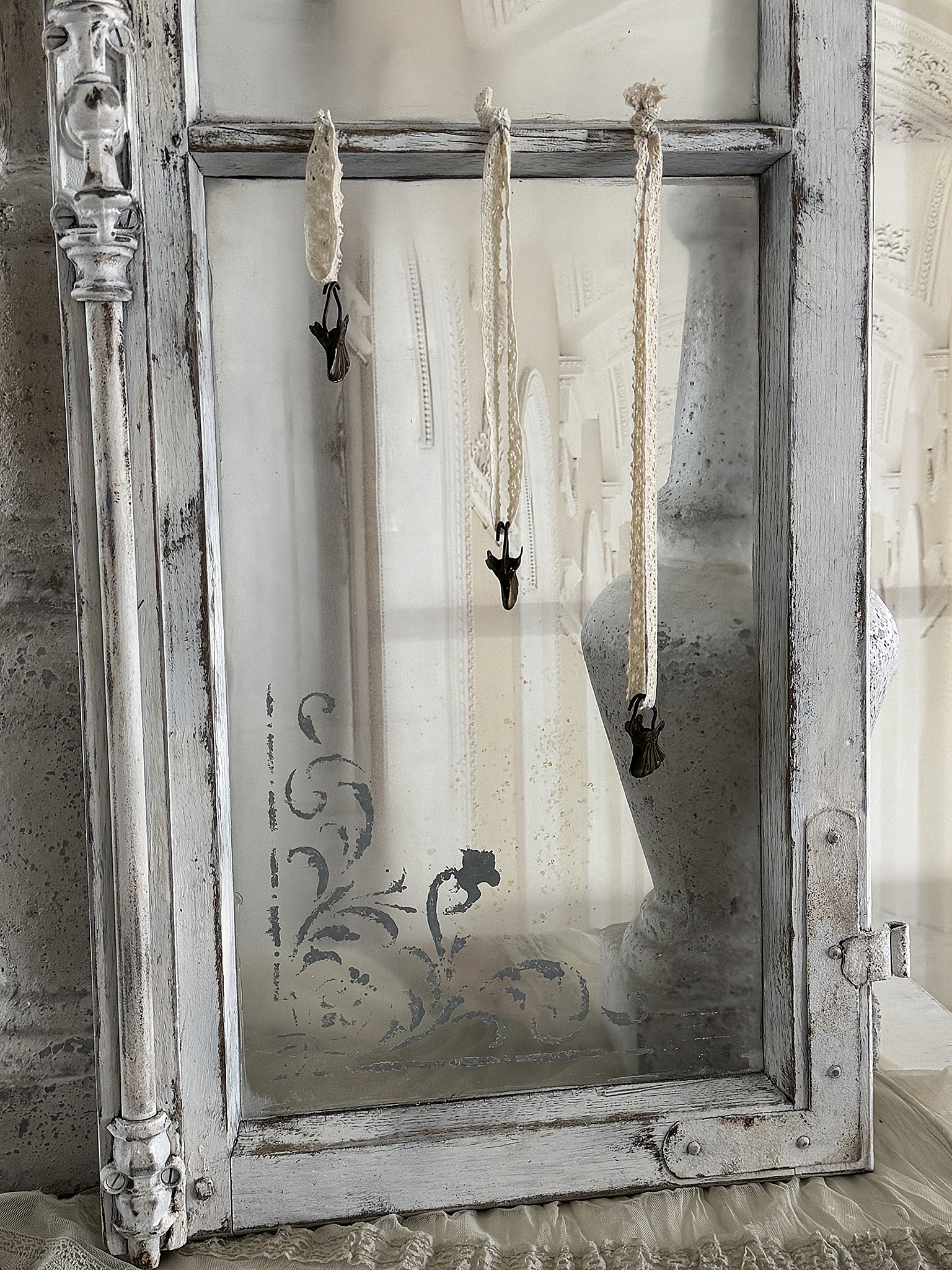 Antikes Sprossenfenster – Memo-Board Unikat*** Antikes Sprossenfenster – Memo-Board Unikat***