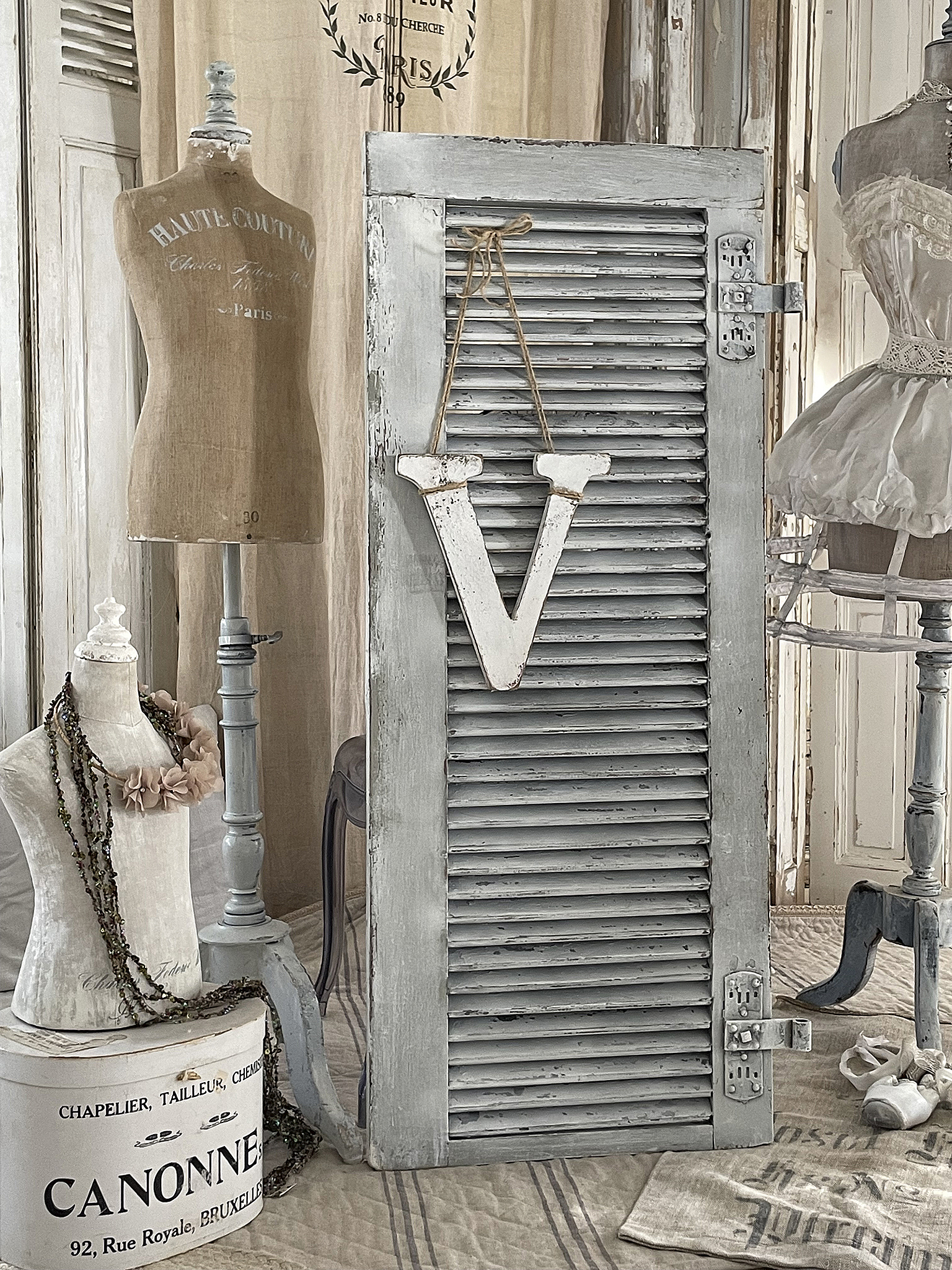 Original Shabby Lamellenladen -V-***