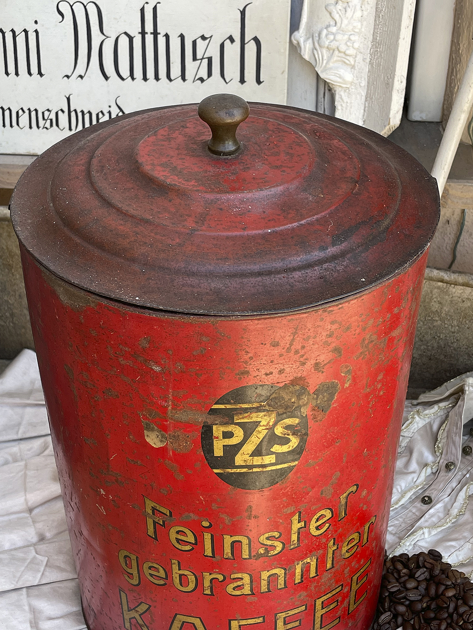 Brocante Große Kaffee-Dose*** Brocante Große Kaffee-Dose***