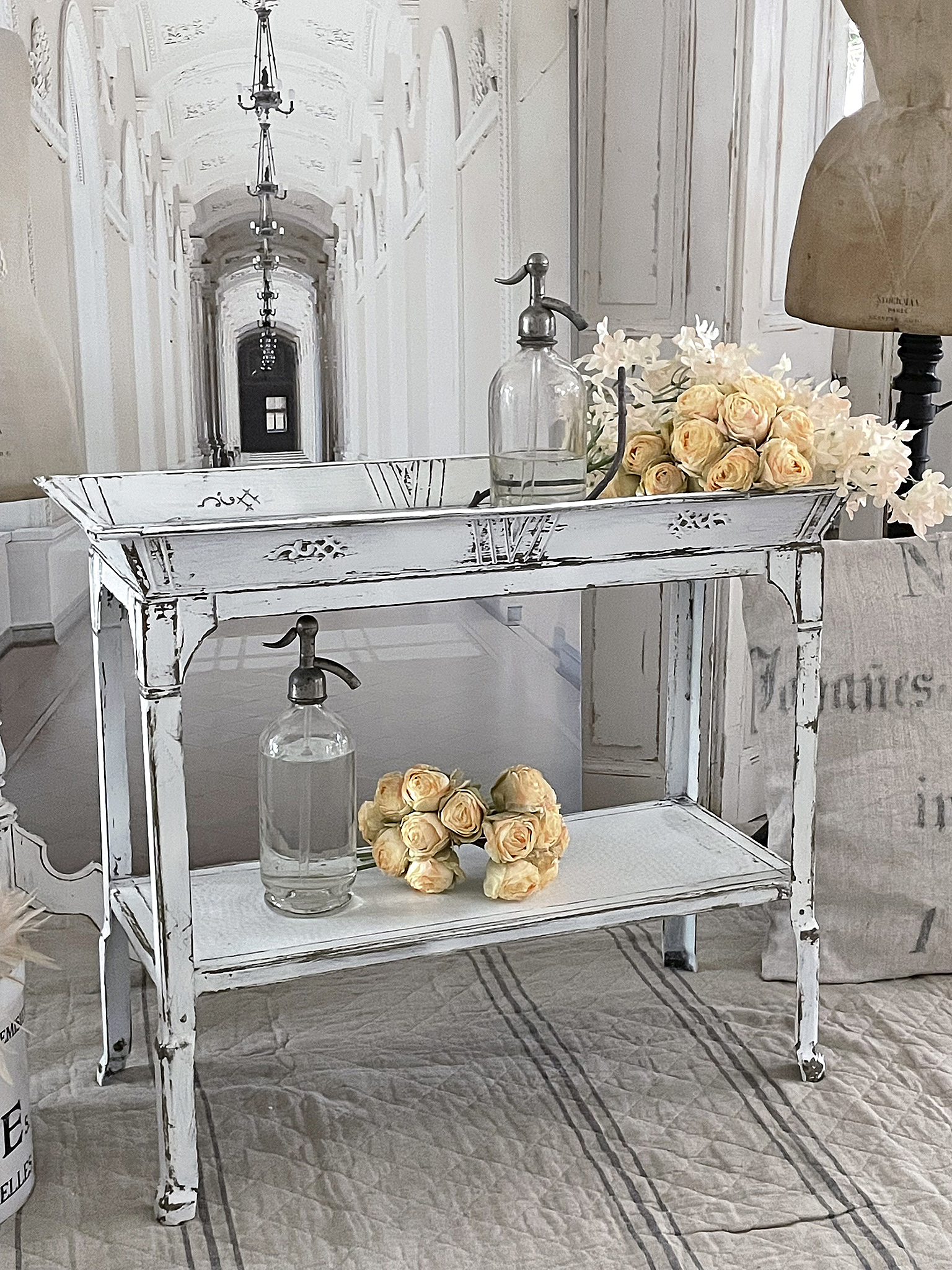 Antike Blumenbank Jungenstiel***