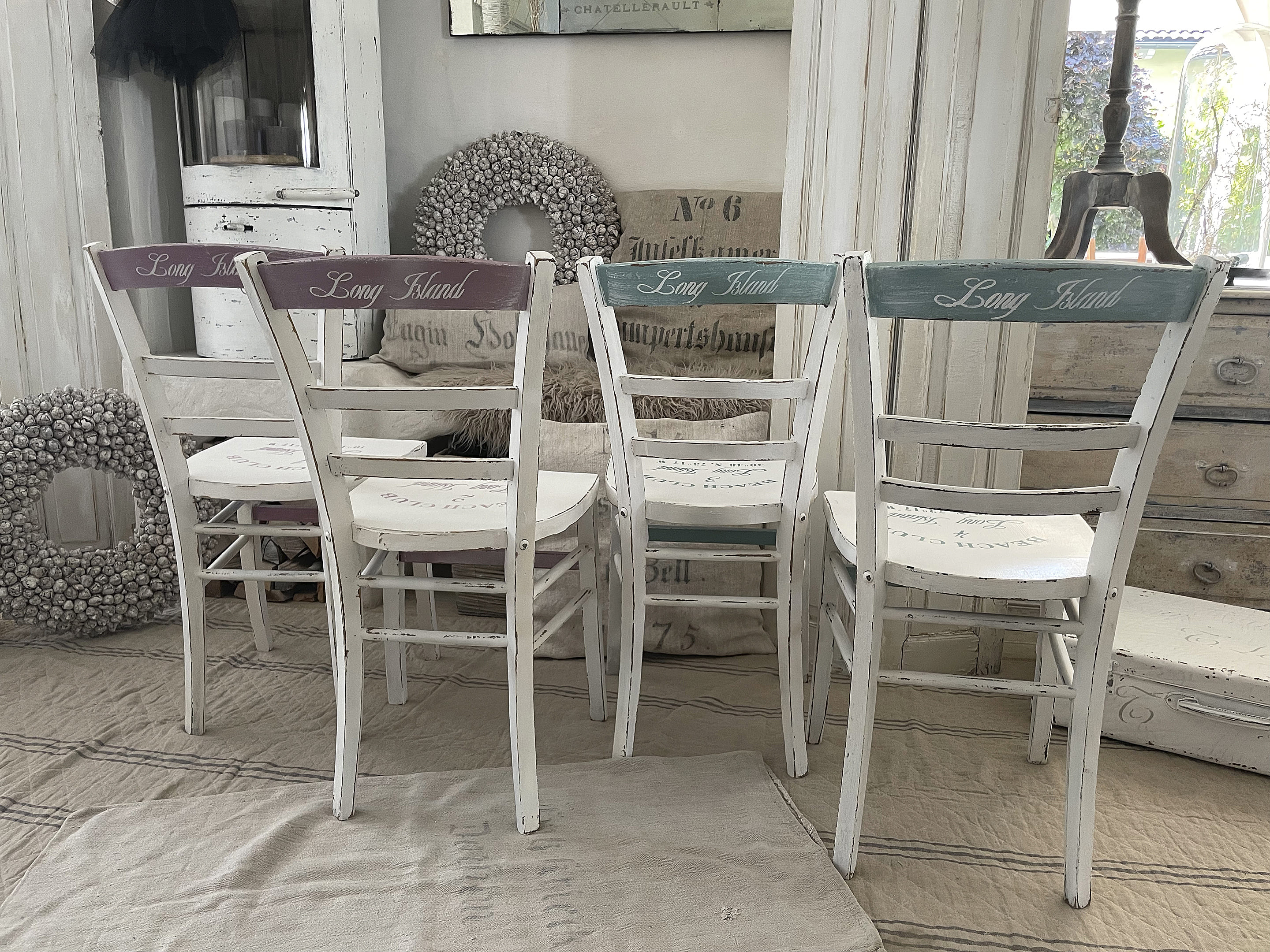 Reizende Shabby Bauhausstühle Reizende Shabby Bauhausstühle