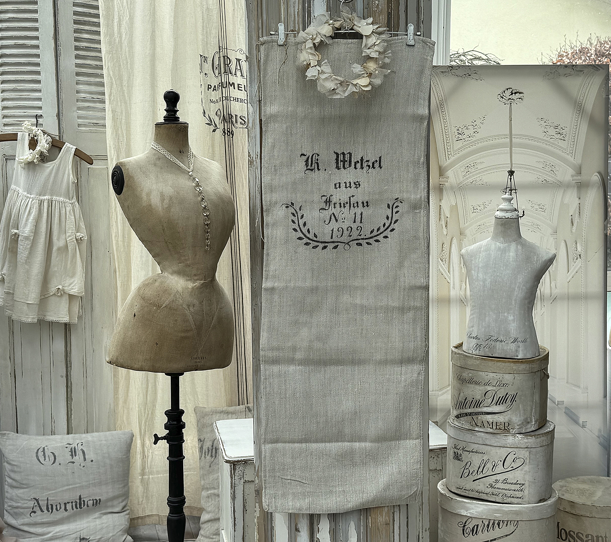 Antiker heller Leinensack/ Mehlsack 1922 No.11***