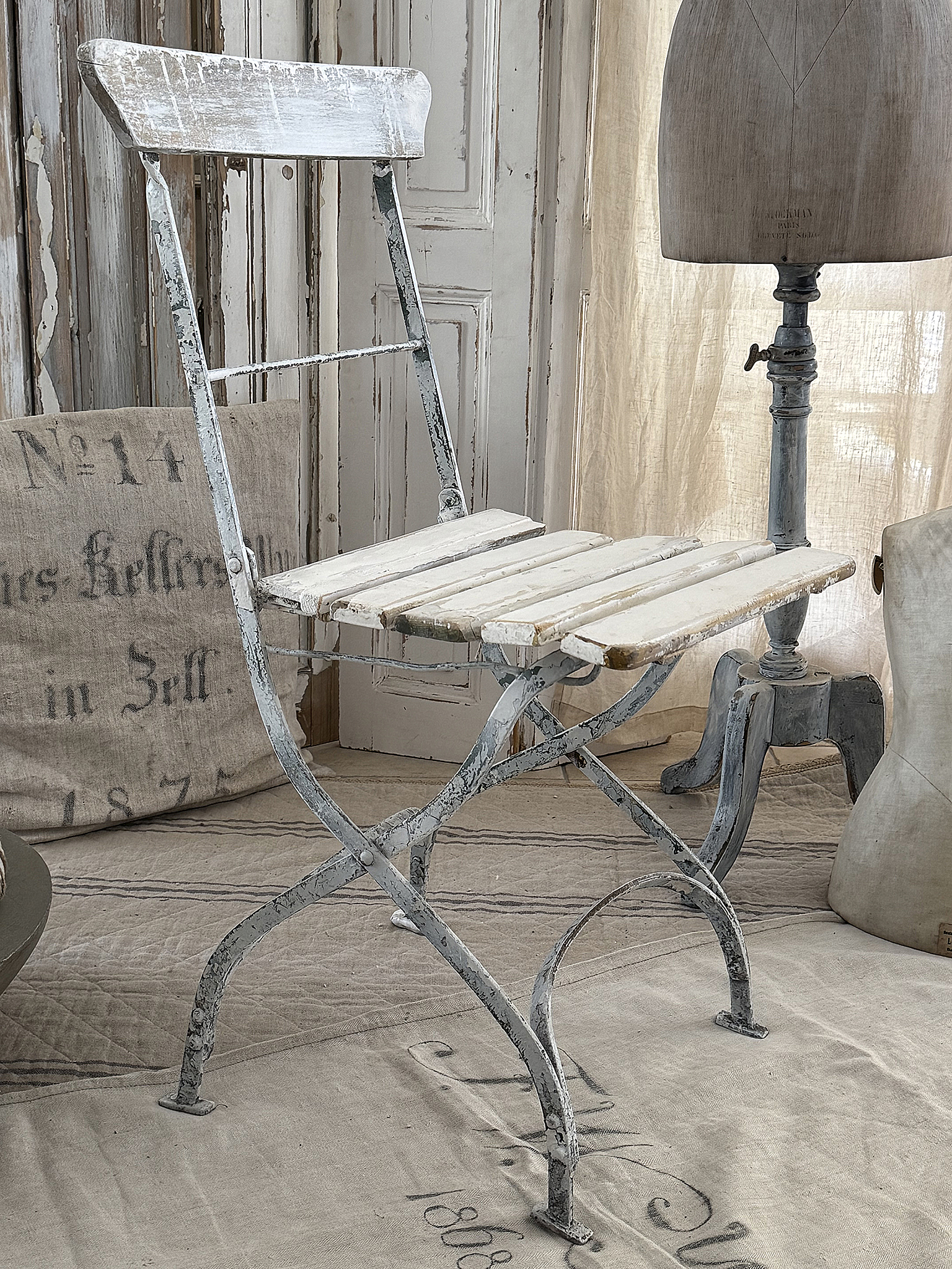 Französischer Vintage-Gartenstuhl – Original, klappbar & mit zauberhafter Patina***