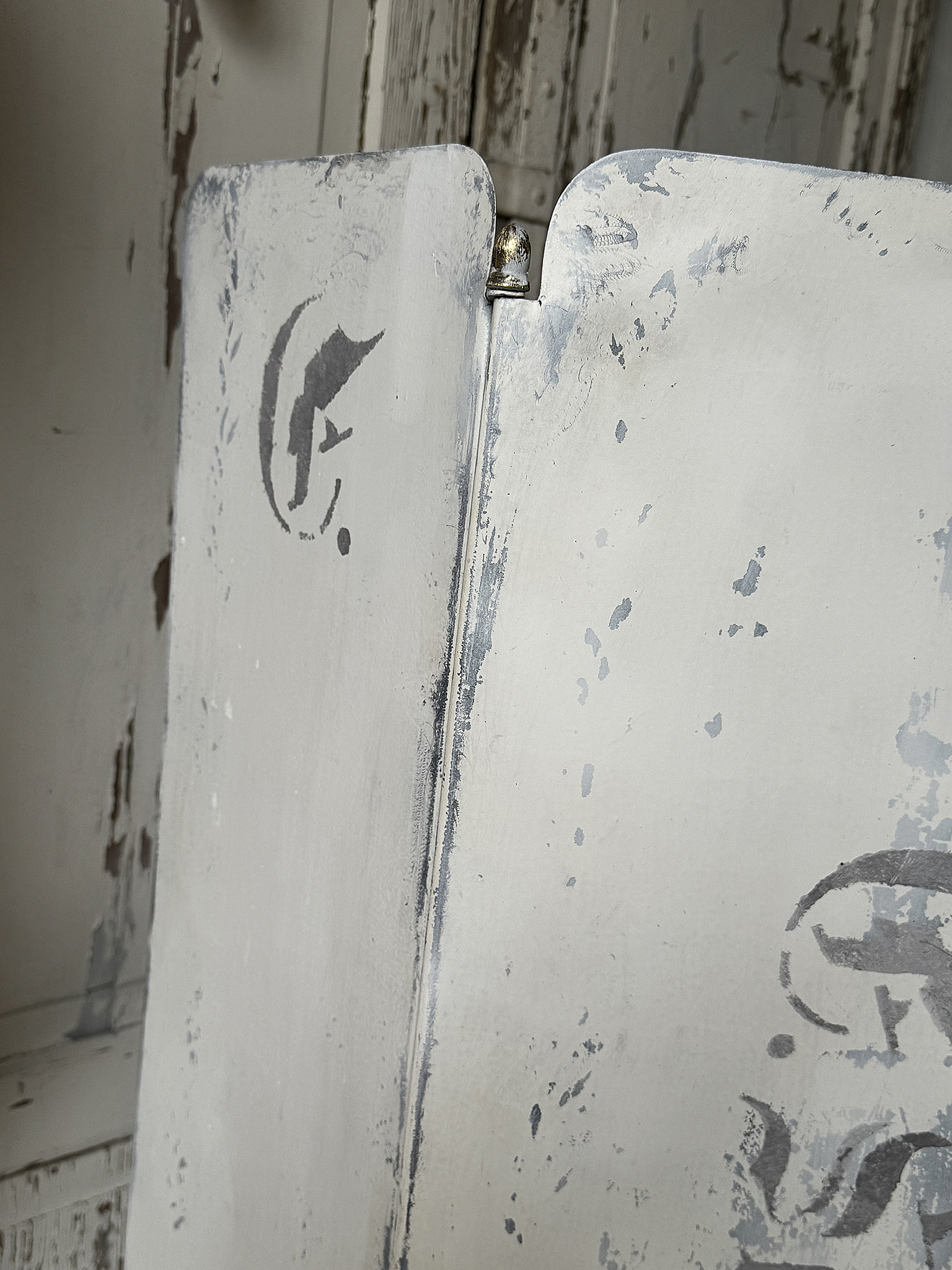 Antiker Kaminschutz-Paravent***