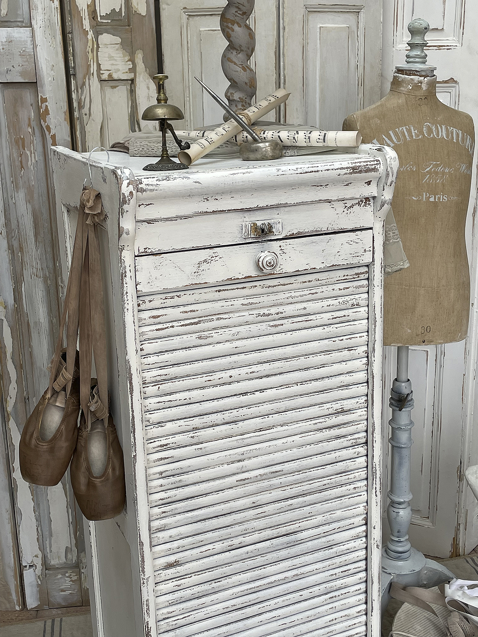 Antiker Shabby Rollschrank Jugendstil*** Antiker Shabby Rollschrank Jugendstil***