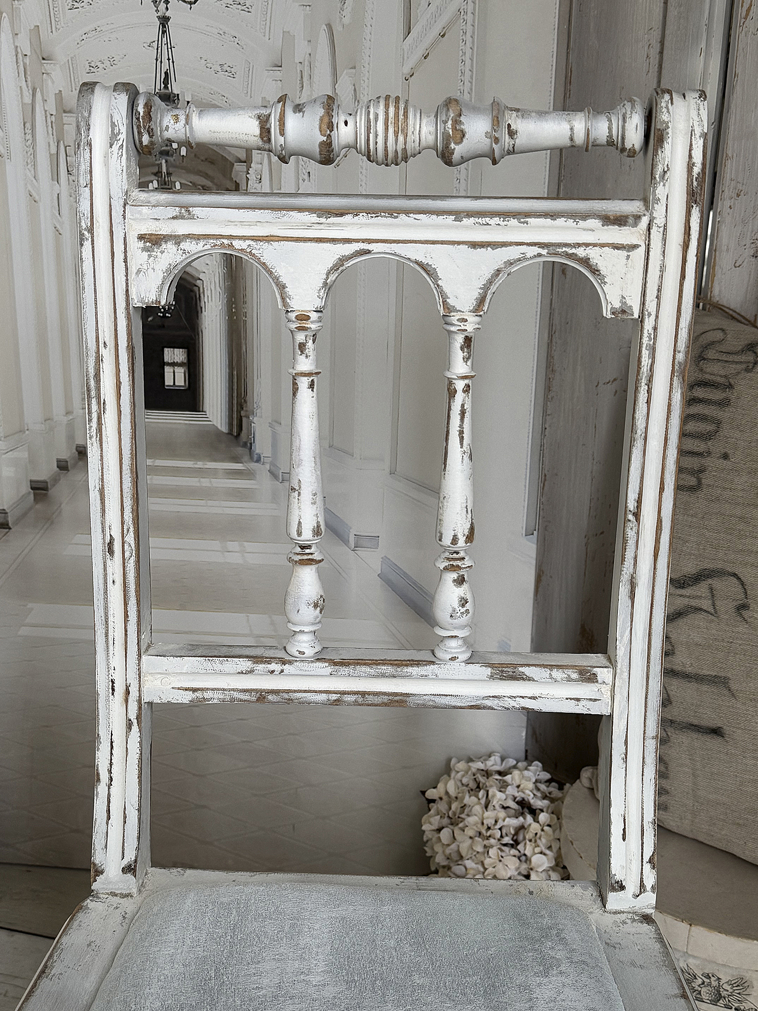 Antiker Gründerzeitstuhl mit Sitzpolster 1***