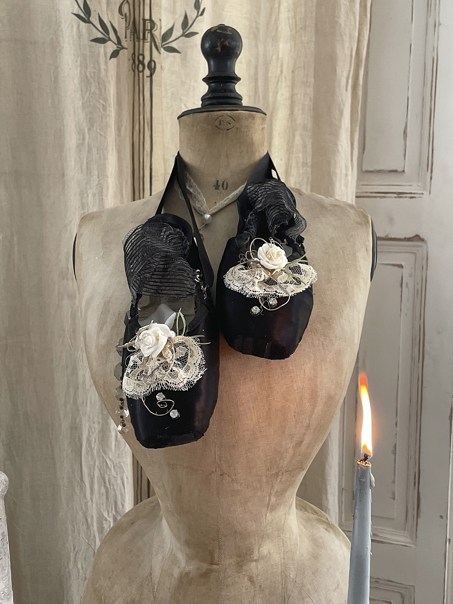 Ballettschuhe Black swan weiß-creme 