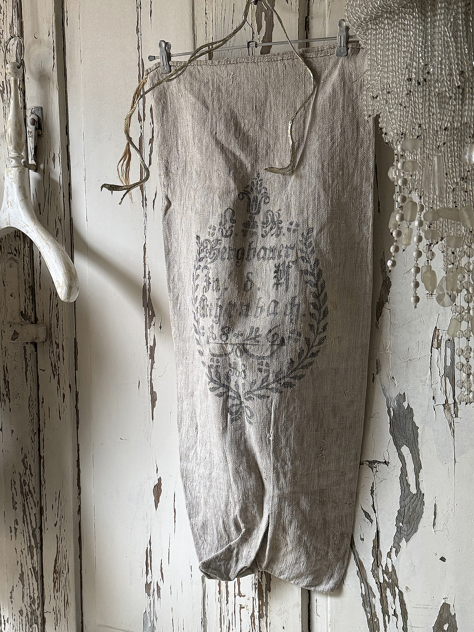 Antiker kleiner Leinensack/ Mehlsack 1846***