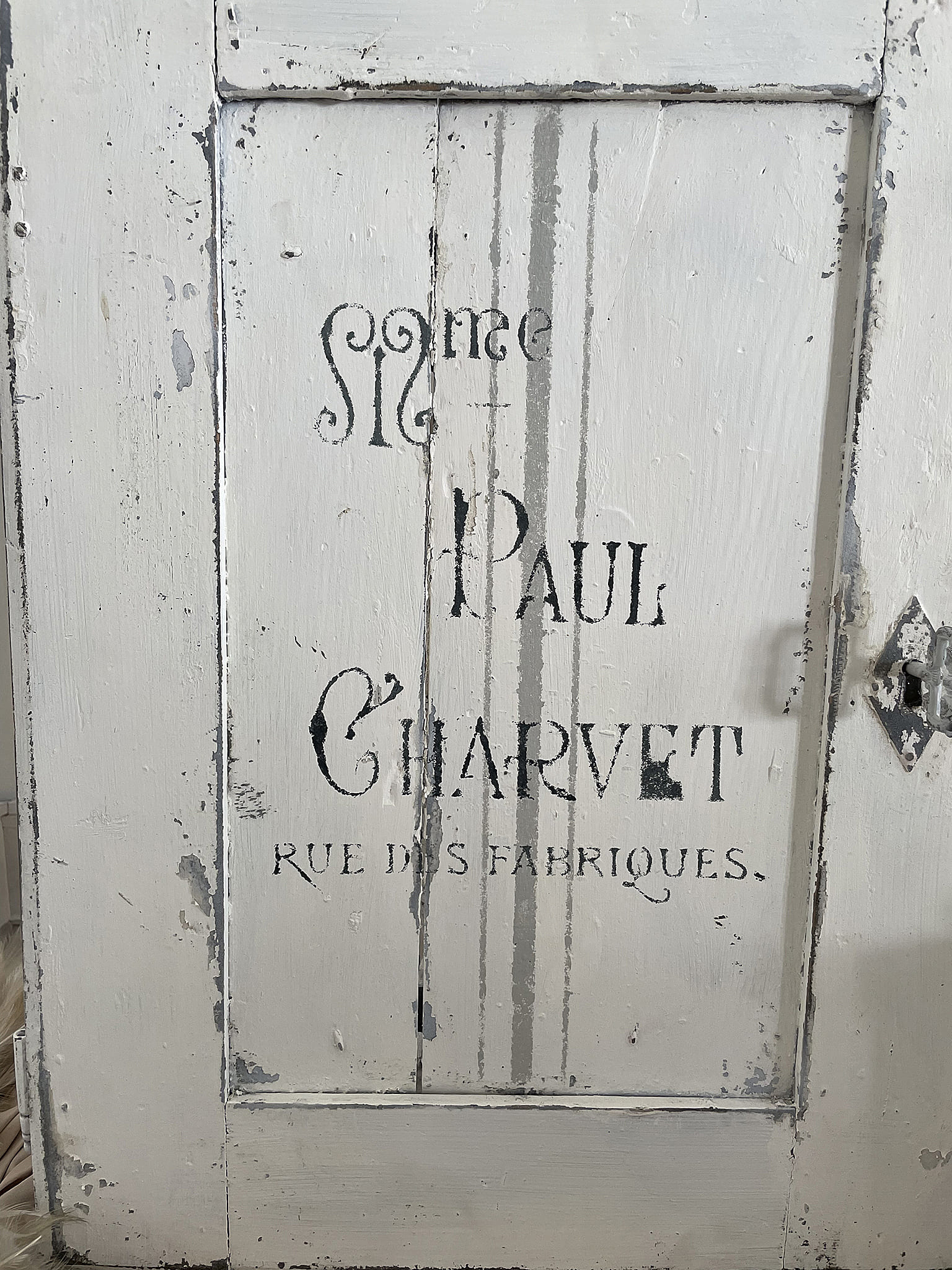 Alte Schranktür Paul Charvet