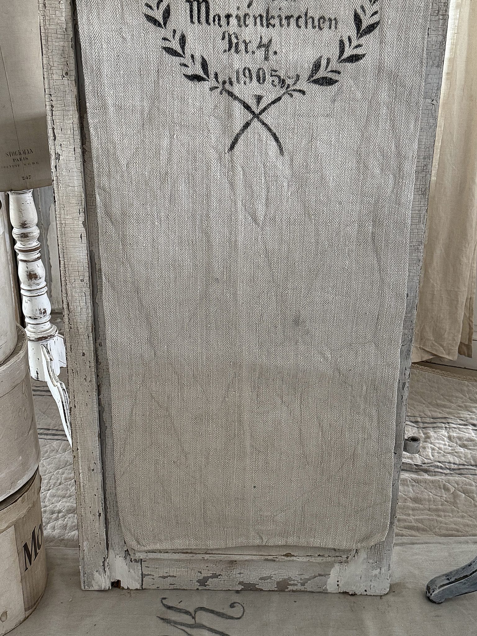 Historischer langer Leinensack/ Mehlsack 1905** Historischer langer Leinensack/ Mehlsack 1905**