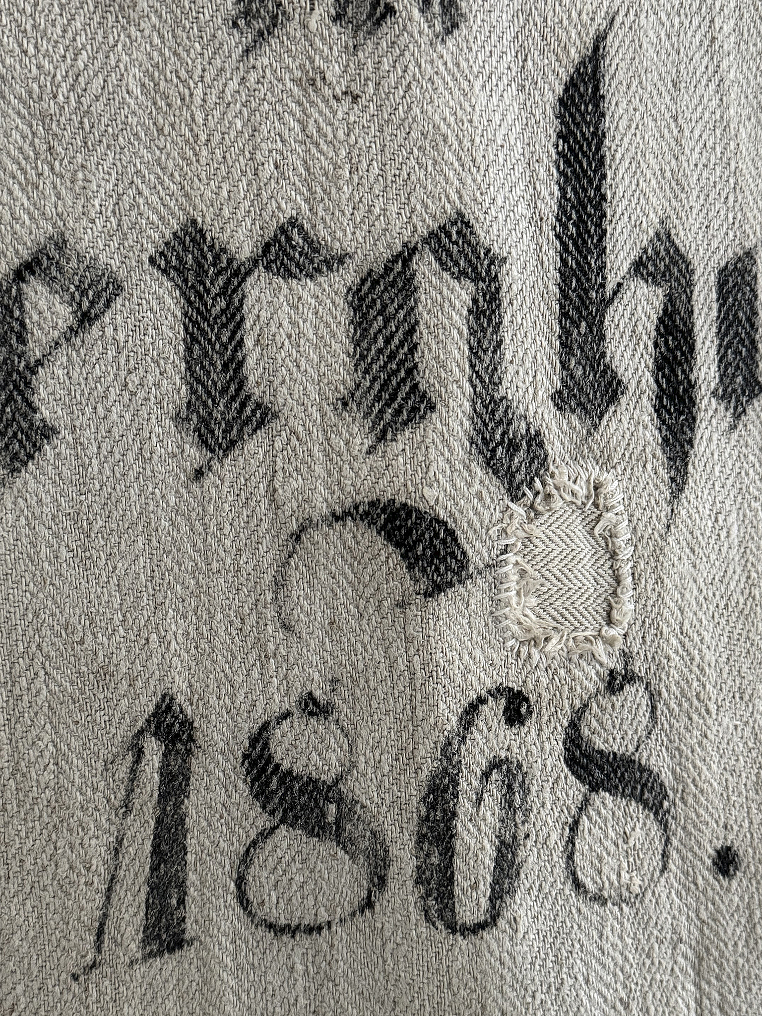 Herrlicher antiker Mehlsack von 1868***