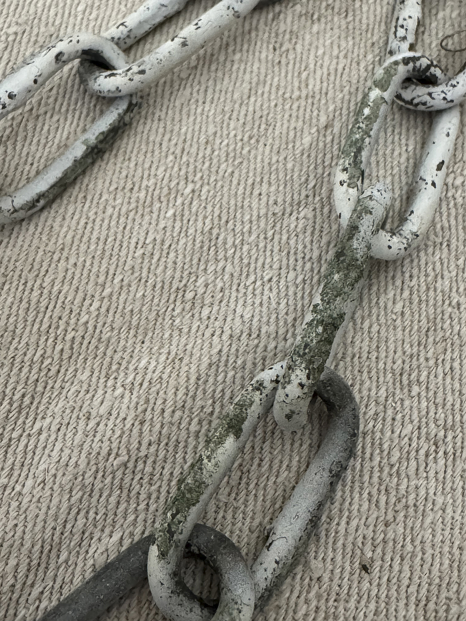 Alte Gliederkette | Vintage Eisenkette mit Haken | Originalpatina | Industrial Shabby Chic***