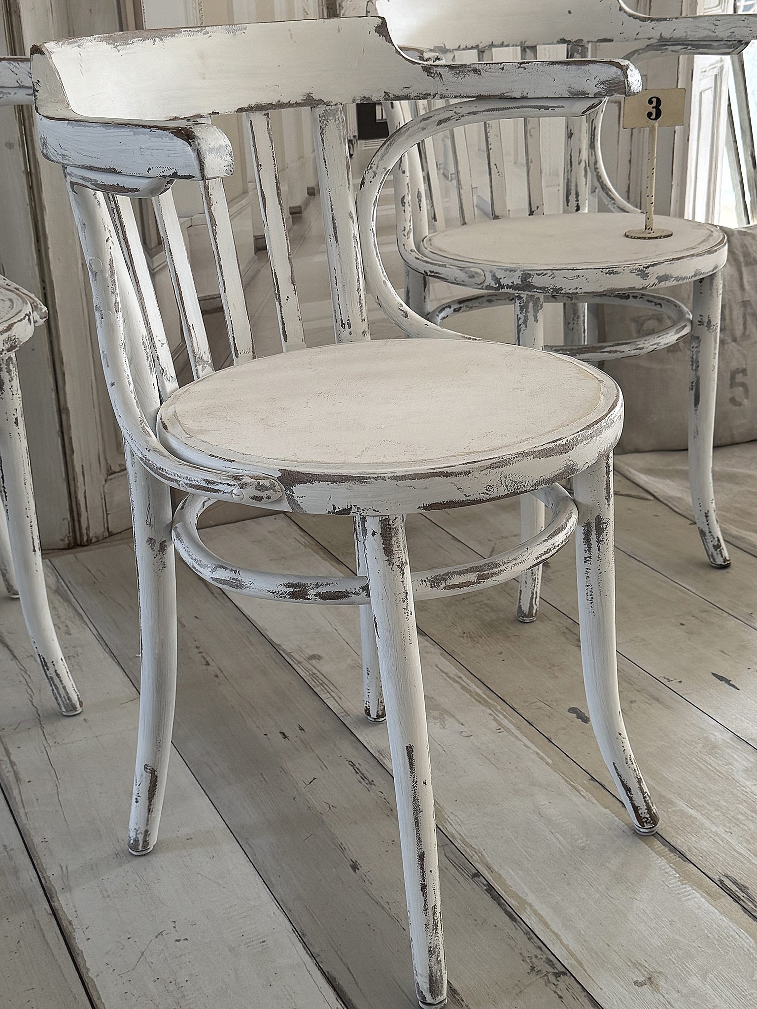 Original alte Thonet-Armlehnenstühle aus Bugholz***