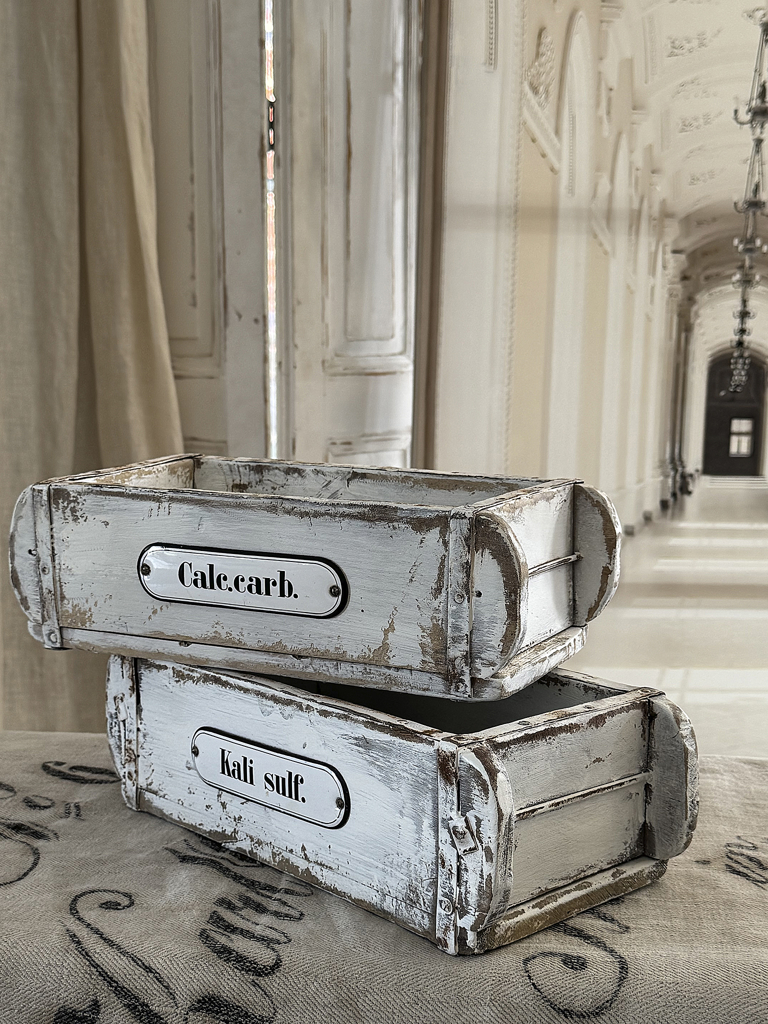 Antikes Apothekerkisten-Duo mit Geschichte***