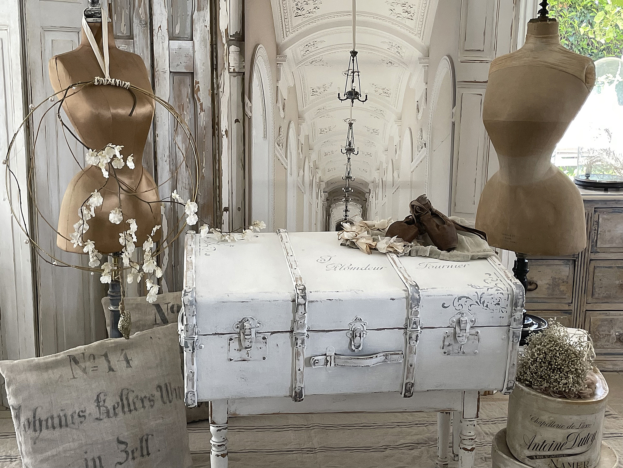 Nostalgischer großer Shabby-Überseekoffer Plomdeur*** Nostalgischer großer Shabby-Überseekoffer Plomdeur***