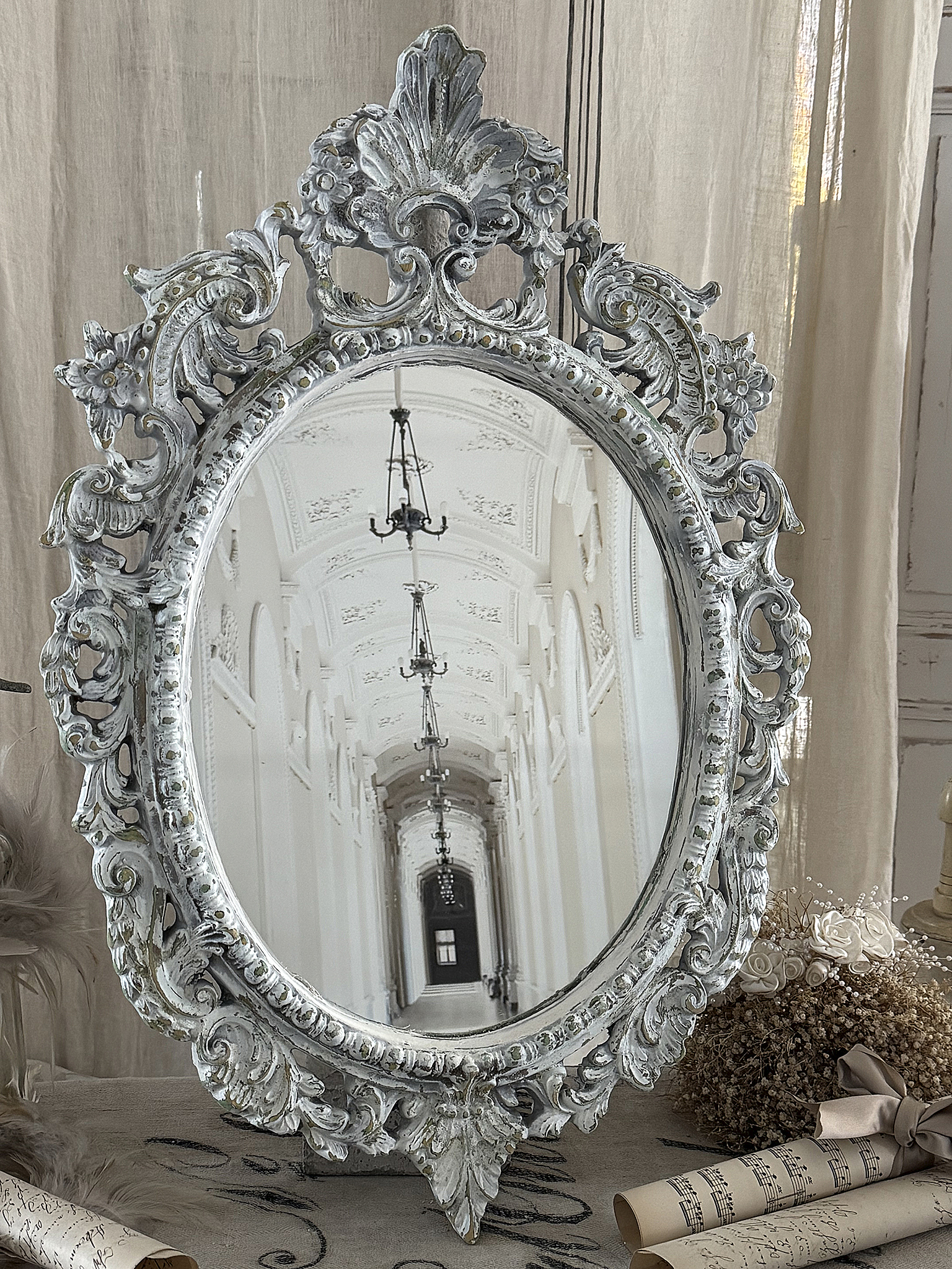 Romantischer alter Wandspiegel***