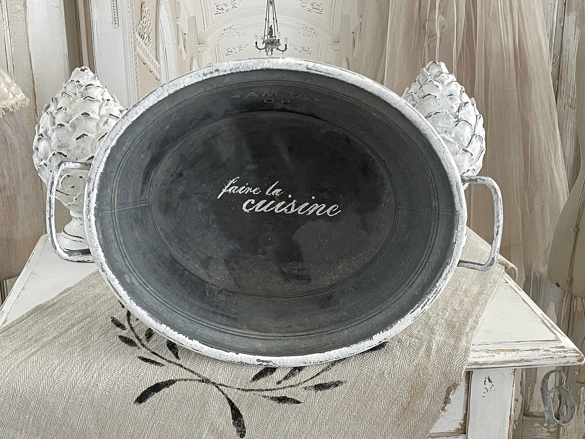 Süße alte Zinkwanne La Cuisine