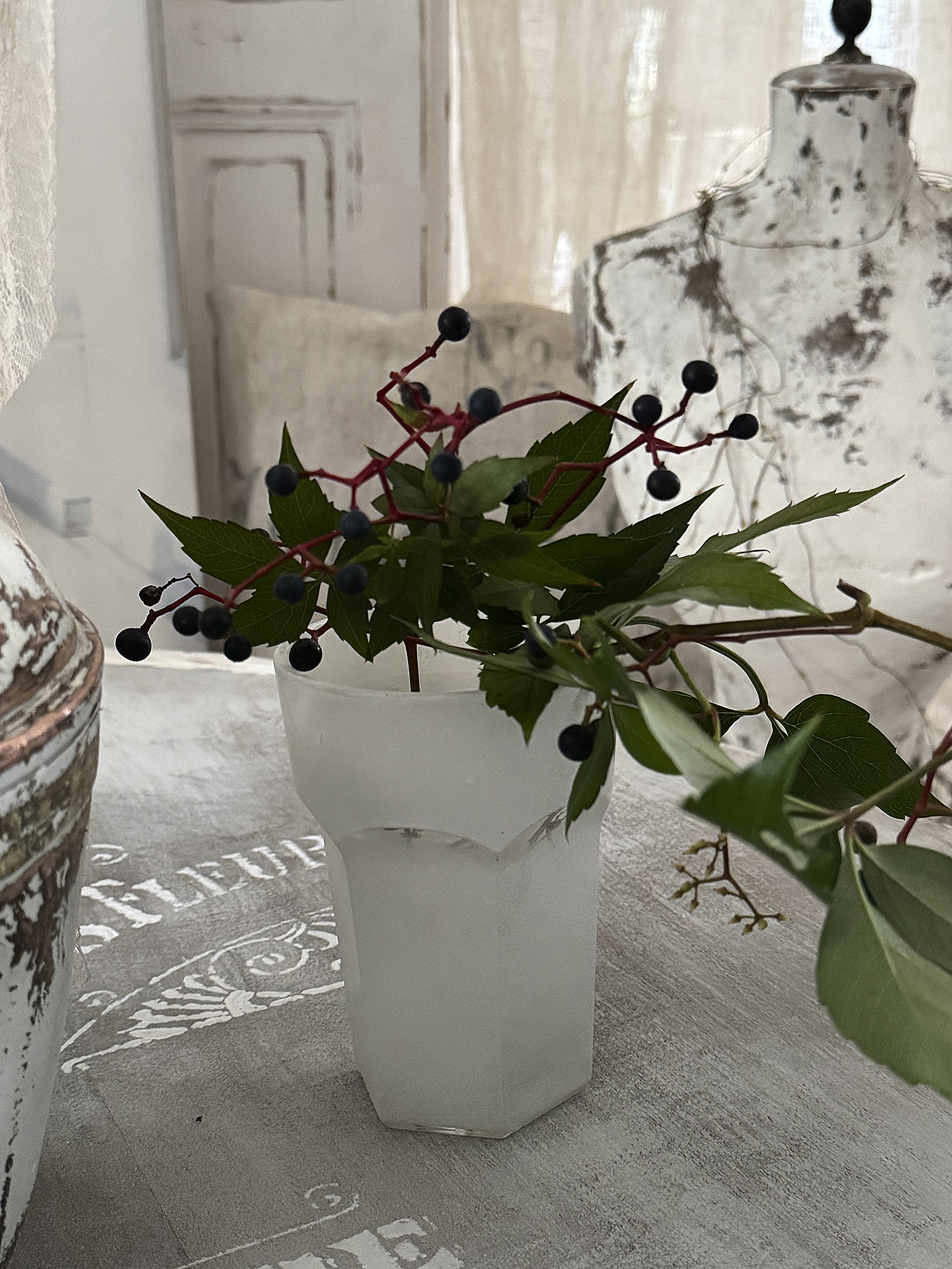  Alter Kessel im Shabby-Kleid***