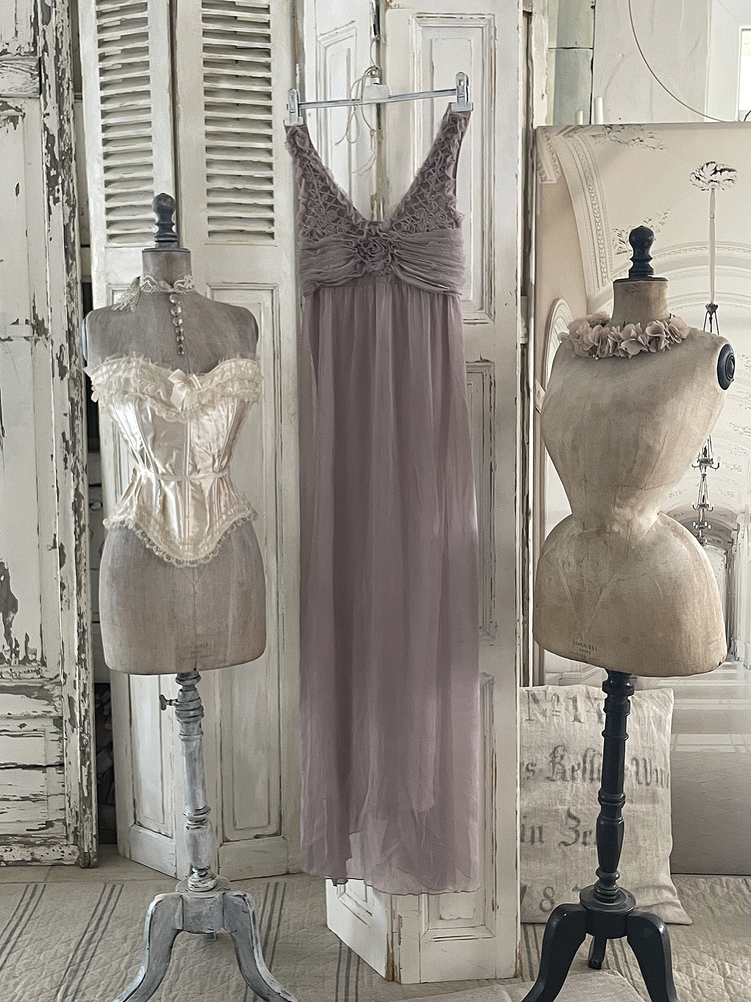 Altes Vintagekleid Rosenholz***