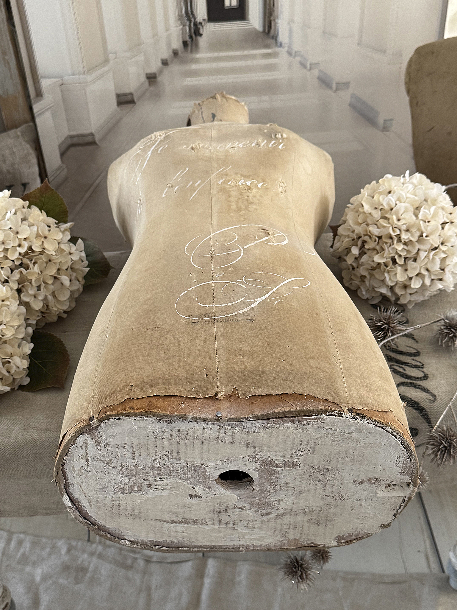 Antike Schneiderpuppe/Torso mit viel Charme***