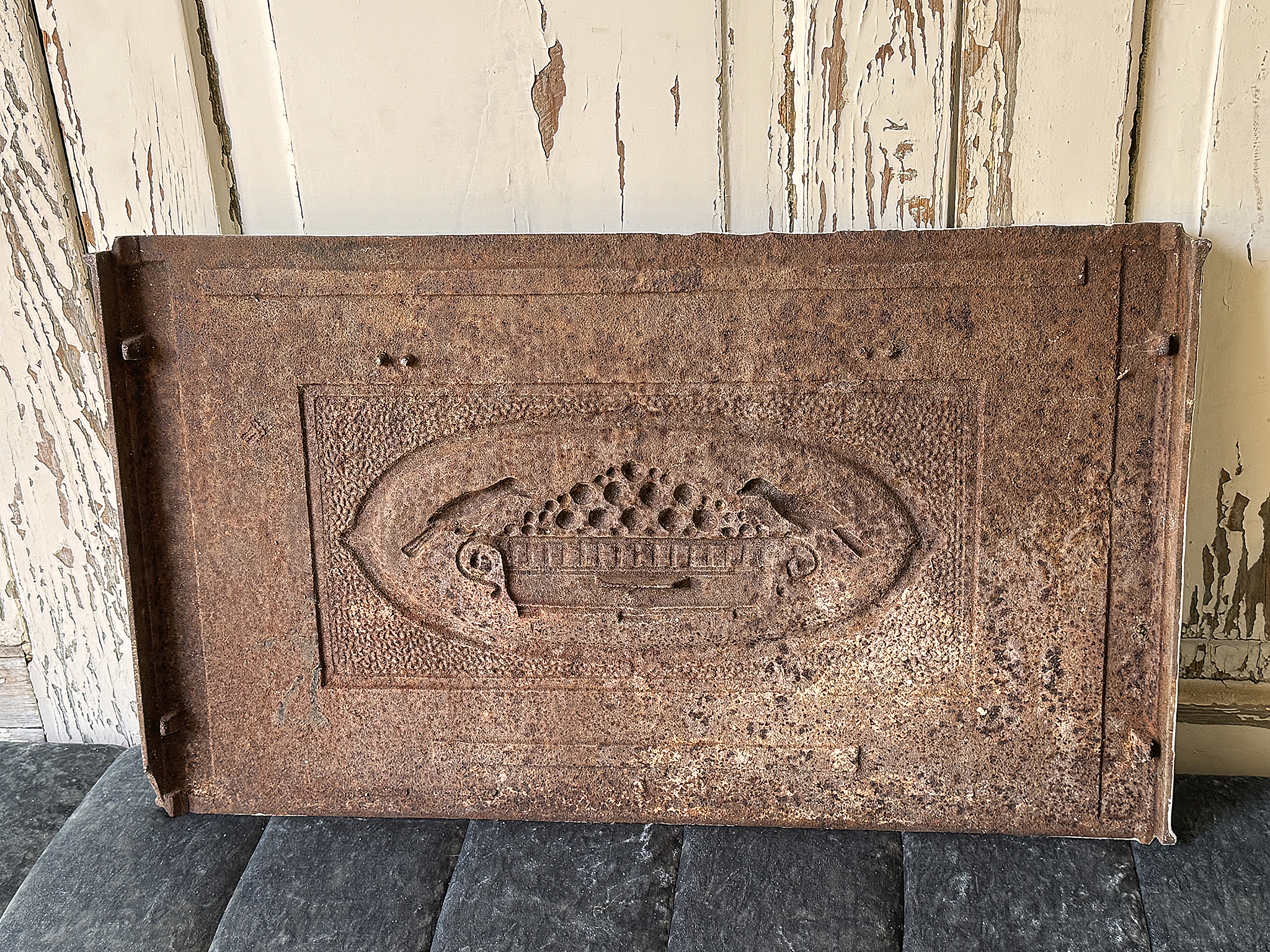 Jugendstil Ofenplatte aus Gusseisen***