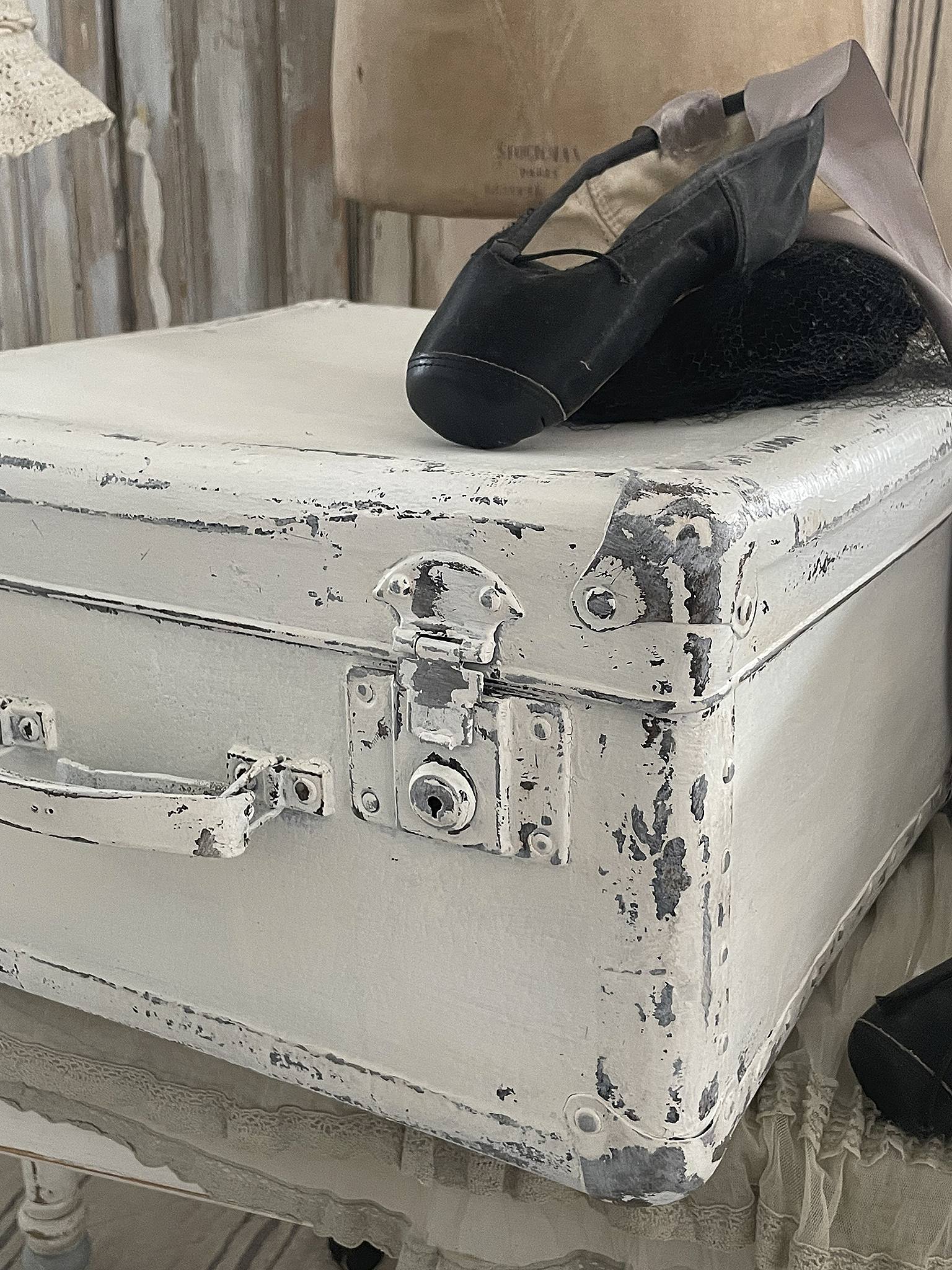 Alter Hutkoffer Brocante*** Alter Hutkoffer Brocante***
