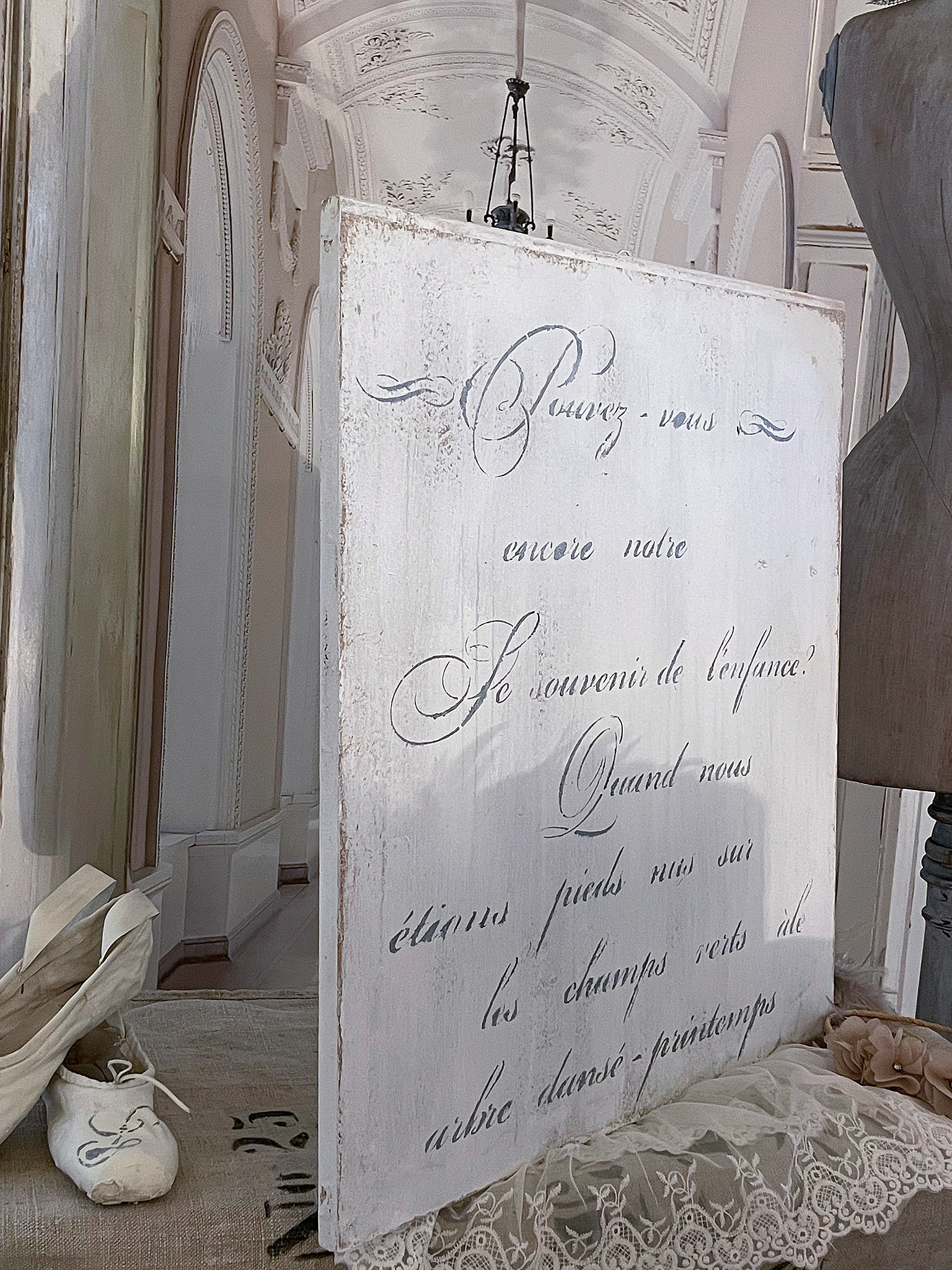 Großes Französisches Shabby-Bild***