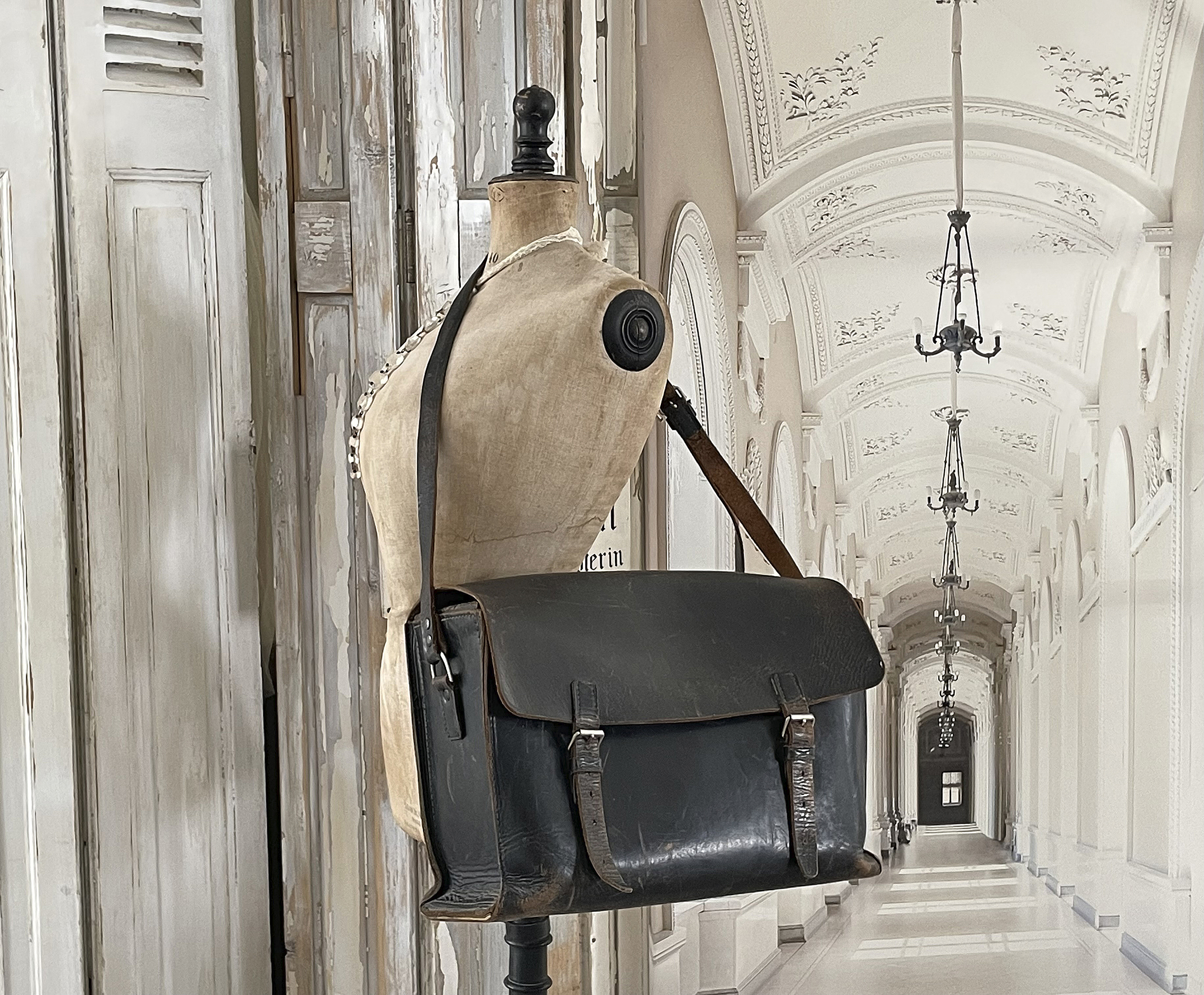 Alte große Tasche aus tollem Naturleder*** Alte große Tasche aus tollem Naturleder***