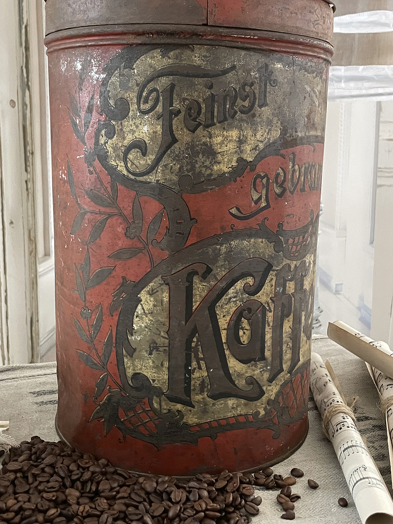 Große antike Kaffee Vintage Dose*** Große antike Kaffee Vintage Dose***