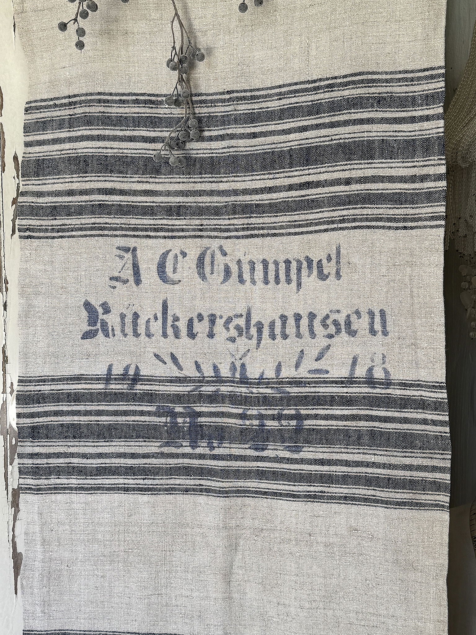 Alter Leinensack mit Originaldruck 1918***