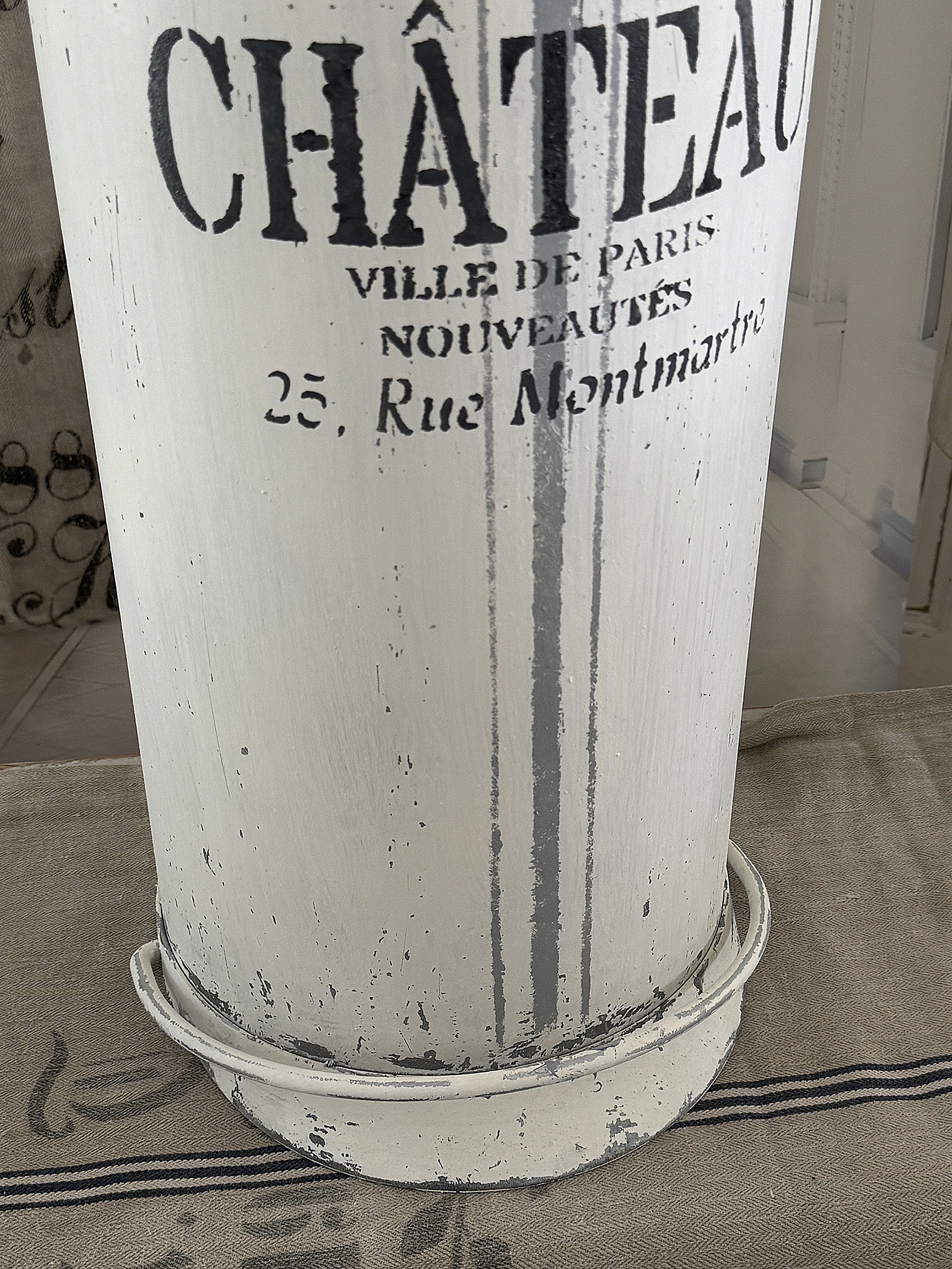 Reserviert! Vintage-Look Treteimer aus Metall ***