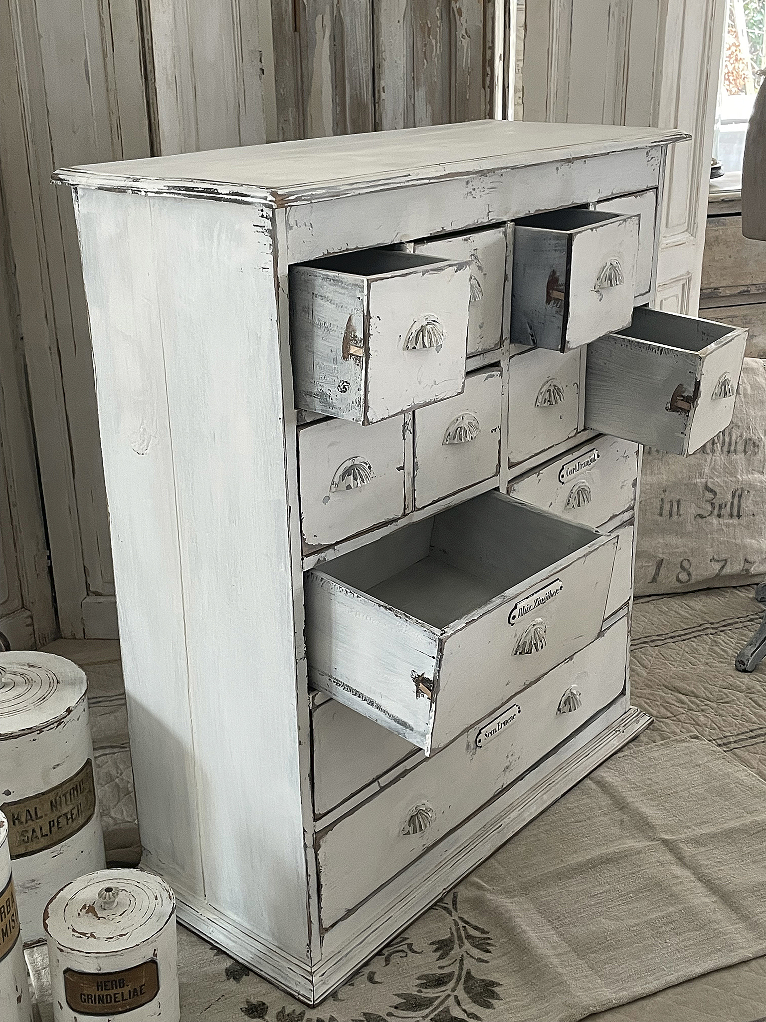  Antiker Apothekerschrank Brocante***