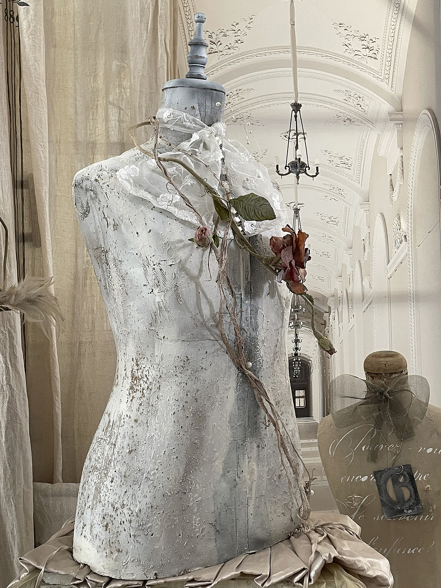 Antike Schneiderpuppe/Torso Shabby-Pur Antike Schneiderpuppe/Torso Shabby-Pur