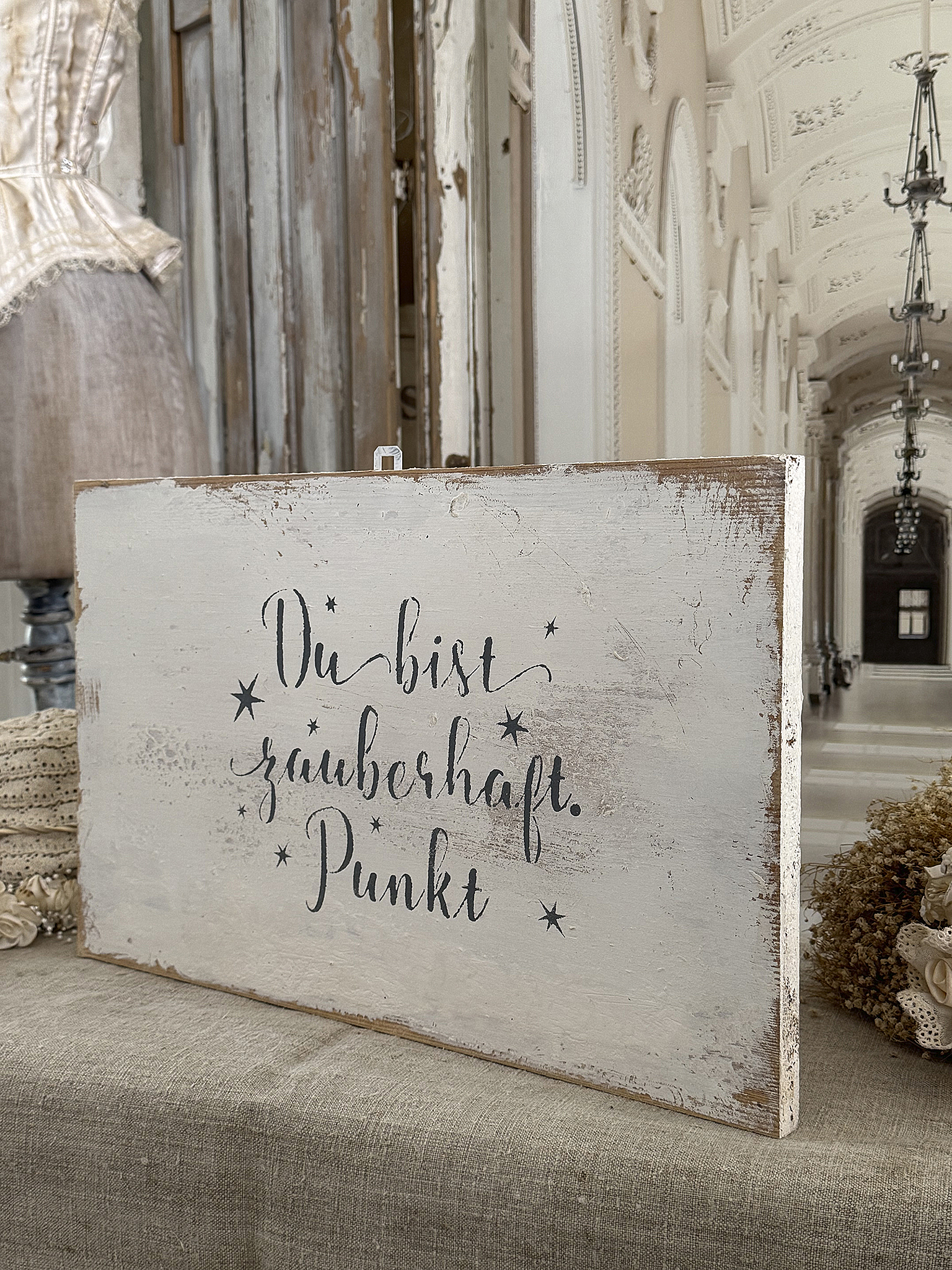 Charmantes Shabby-Holz Bild Zauberhaft***
