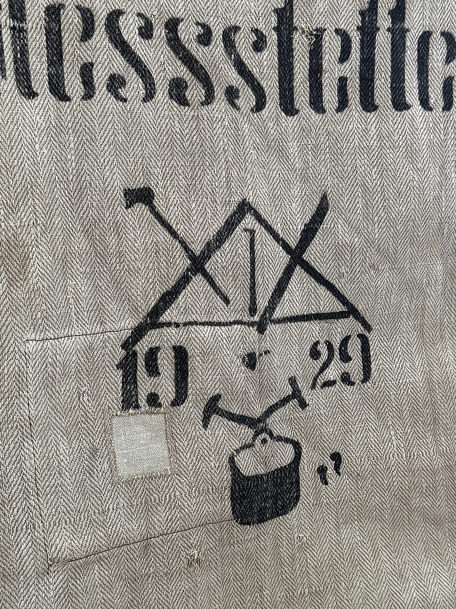 Wunderschöner alter Getreidesack von 1929 – Vintage-Unikat mit Geschichte***