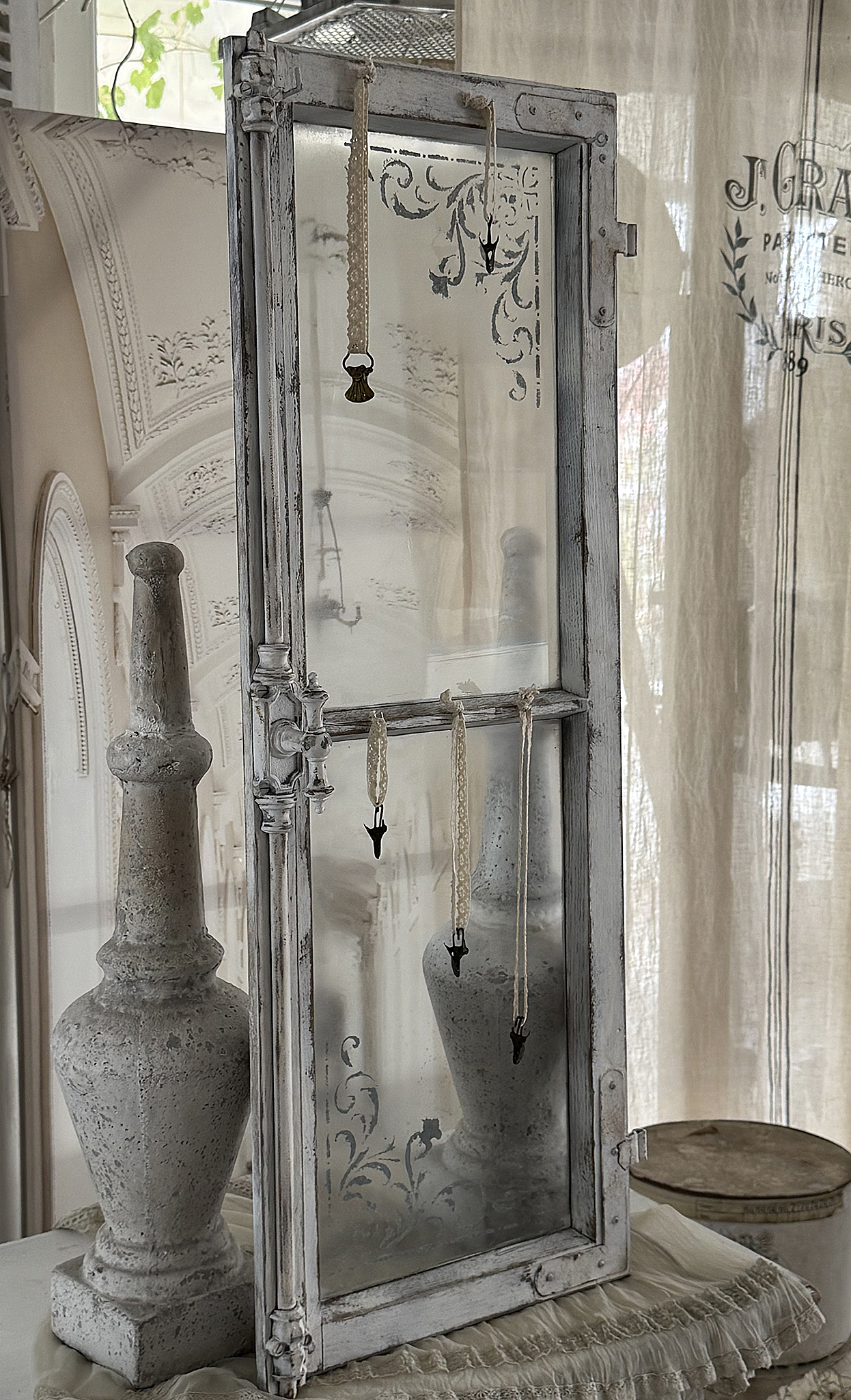 Antikes Sprossenfenster – Memo-Board Unikat*** Antikes Sprossenfenster – Memo-Board Unikat***