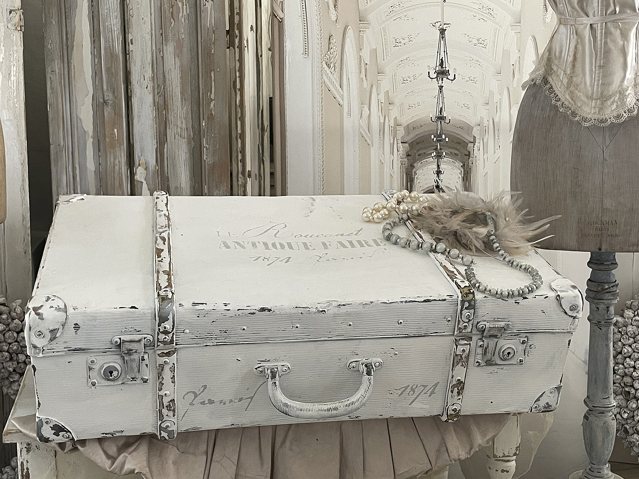 Nostalgischer Shabby-Überseekoffer mit Geschichte*** Nostalgischer Shabby-Überseekoffer mit Geschichte***