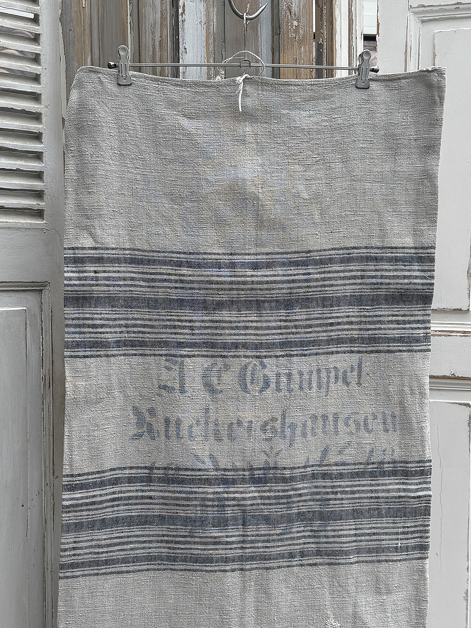 Schöner alter Leinensack mit Originaldruck 1918***