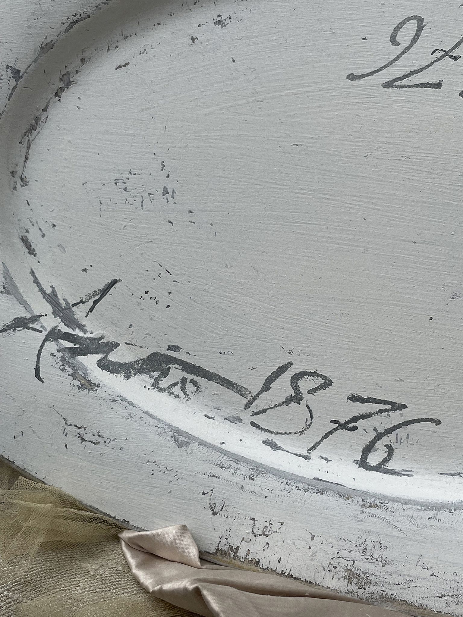 Antike Shabby-Platte Anno***