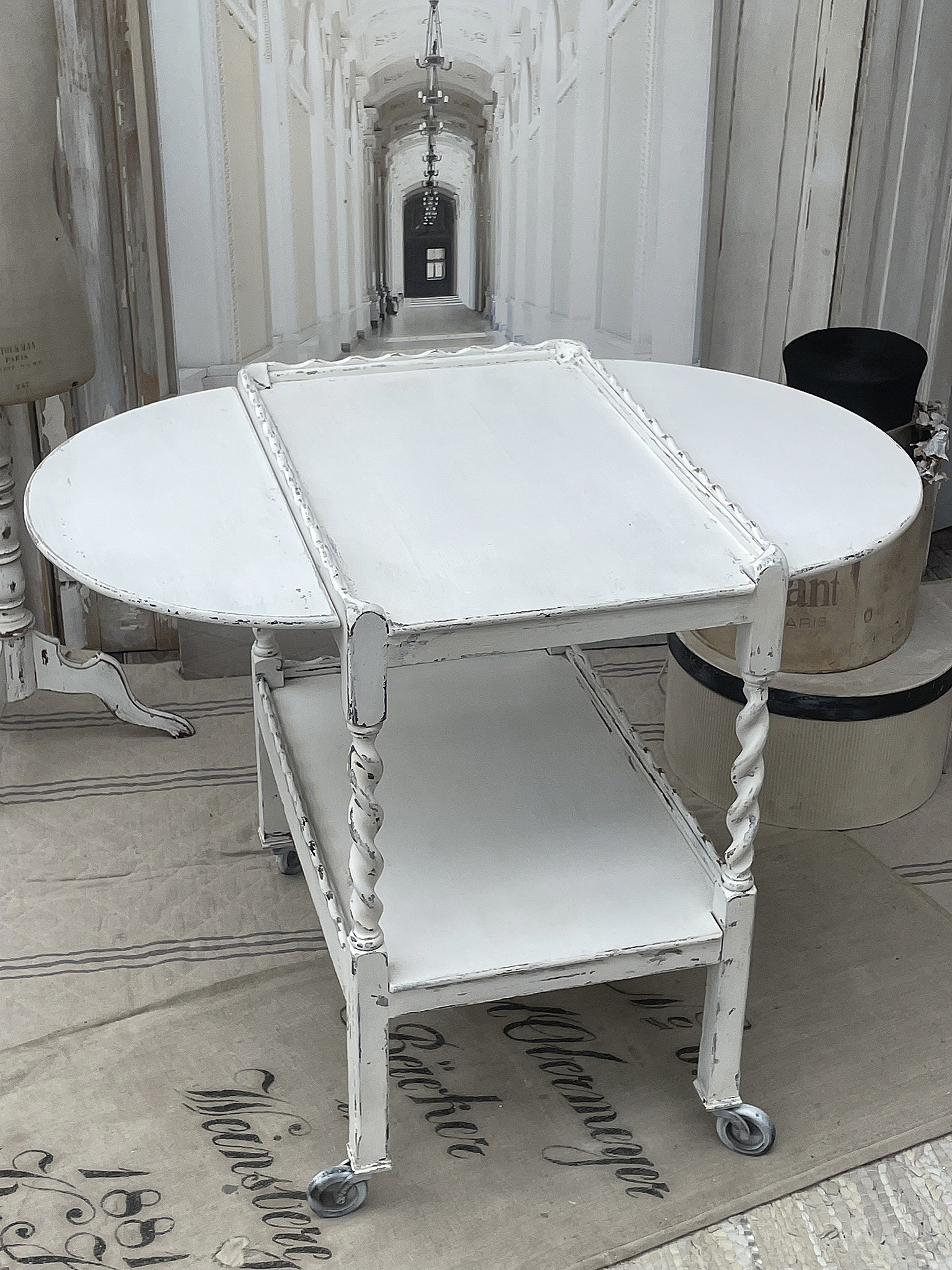 Antiker Klapp/Servierwagen Shabby***