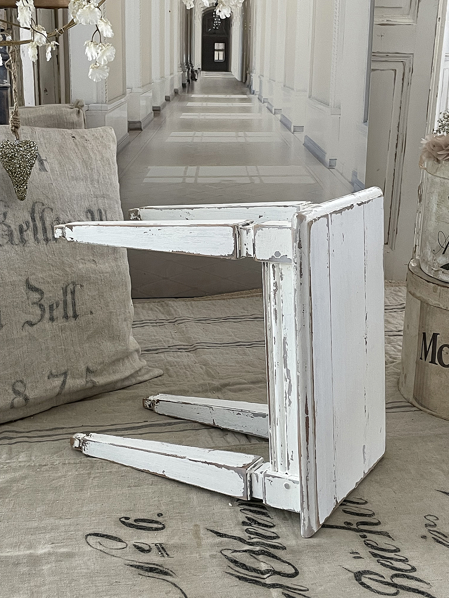 Antiker Shabby Holzhocker*** Antiker Shabby Holzhocker***