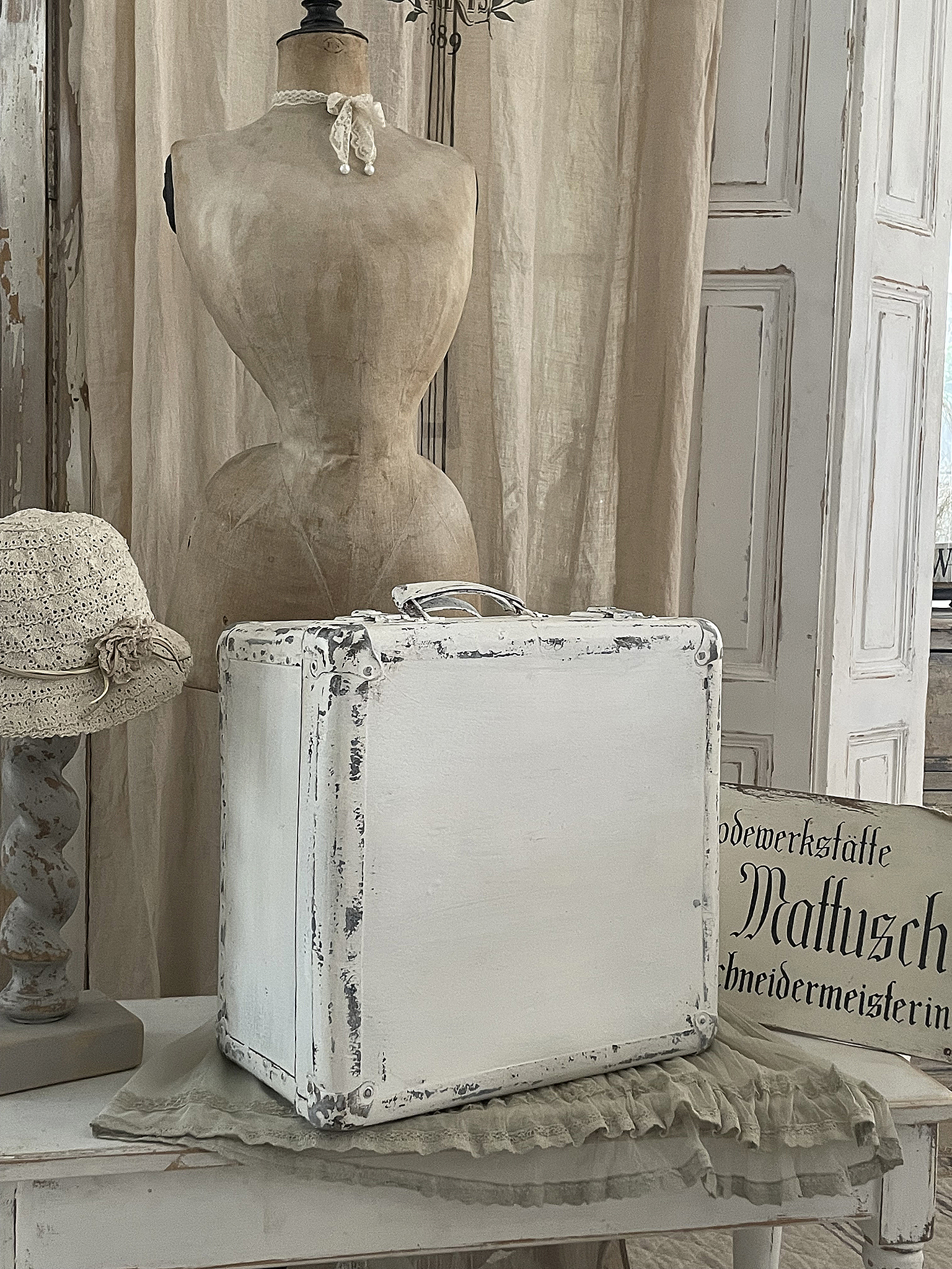 Alter Hutkoffer Brocante***