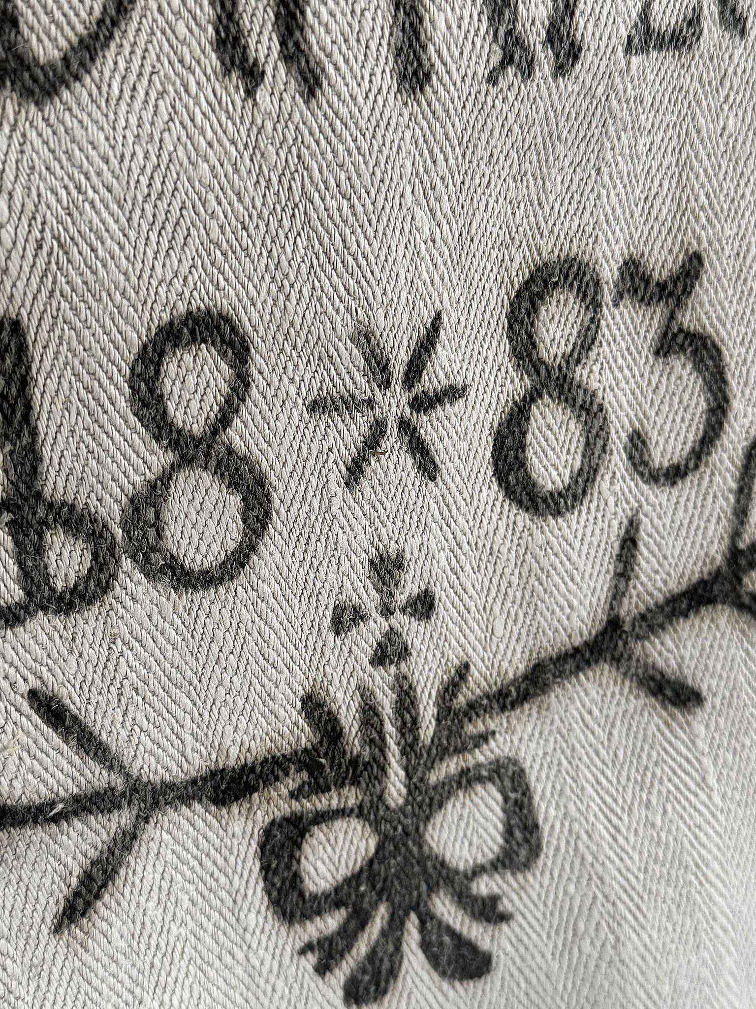 Historischer Leinensack von 1883 mit Originaldruck***