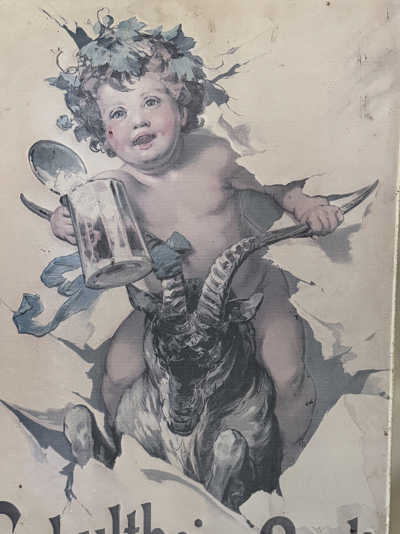 Blechschild 70er Jahre - Brauerei Schultheiss Bock***