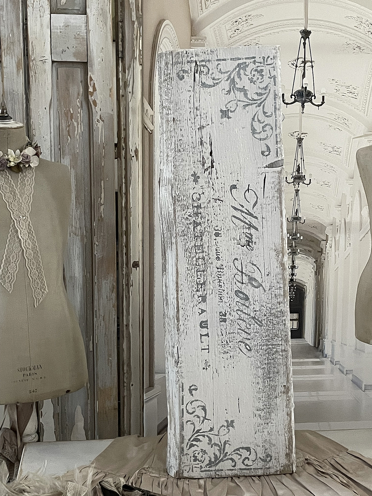 Großes Holzbild Shabby-chic Querformat*** Großes Holzbild Shabby-chic Querformat***