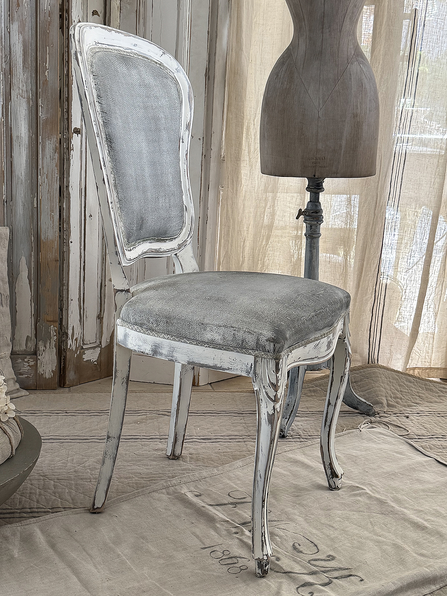  Wertiger Chippendale-Stuhl Brocante***