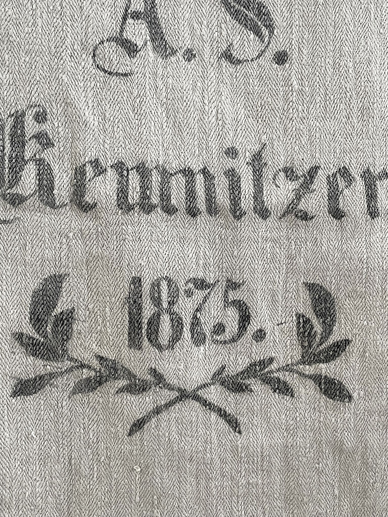 Antiker heller Leinensack/ Mehlsack 1875*** Antiker heller Leinensack/ Mehlsack 1875***