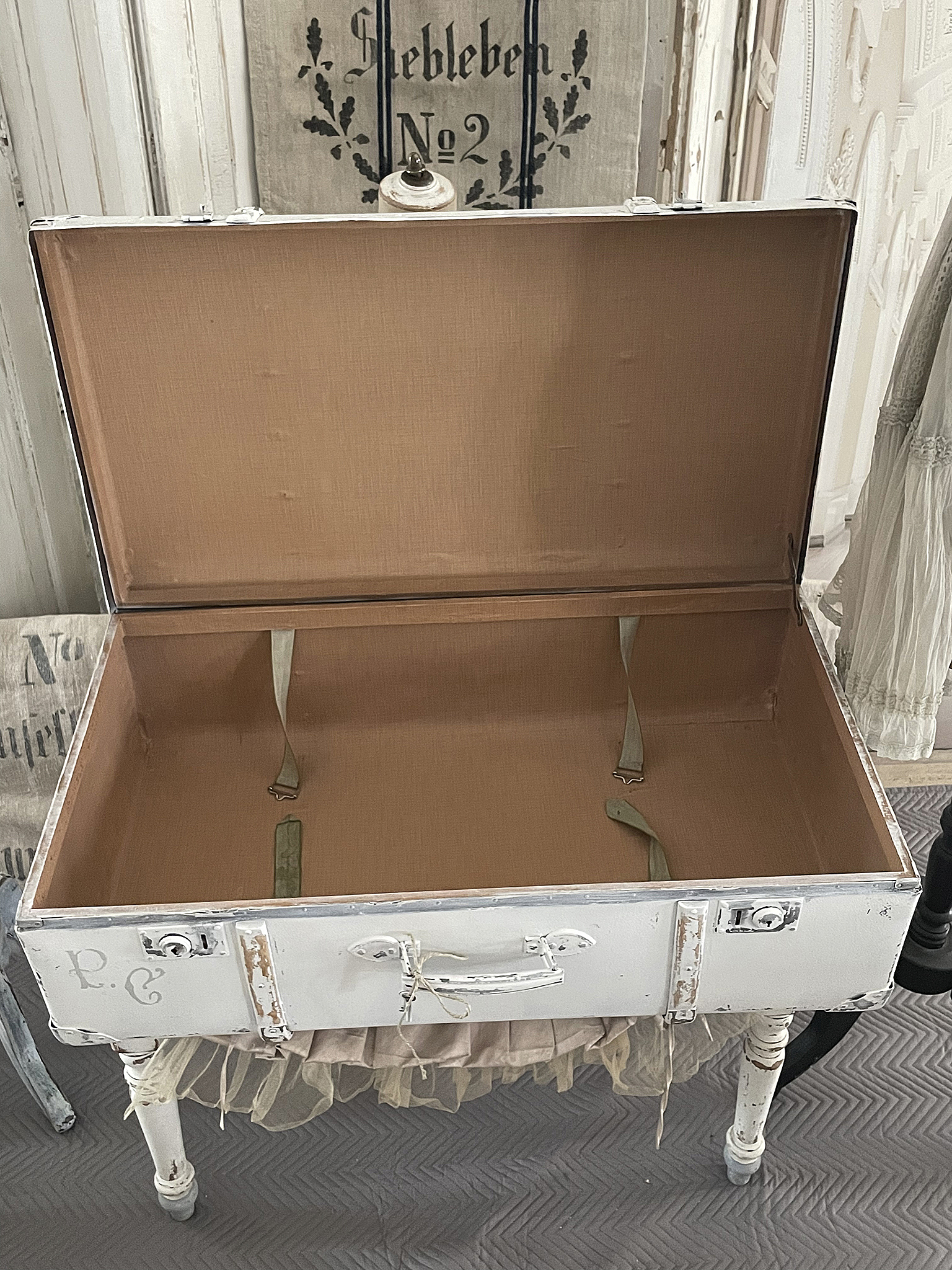 Nostalgischer Shabby-Überseekoffer mit Geschichte*** Nostalgischer Shabby-Überseekoffer mit Geschichte***